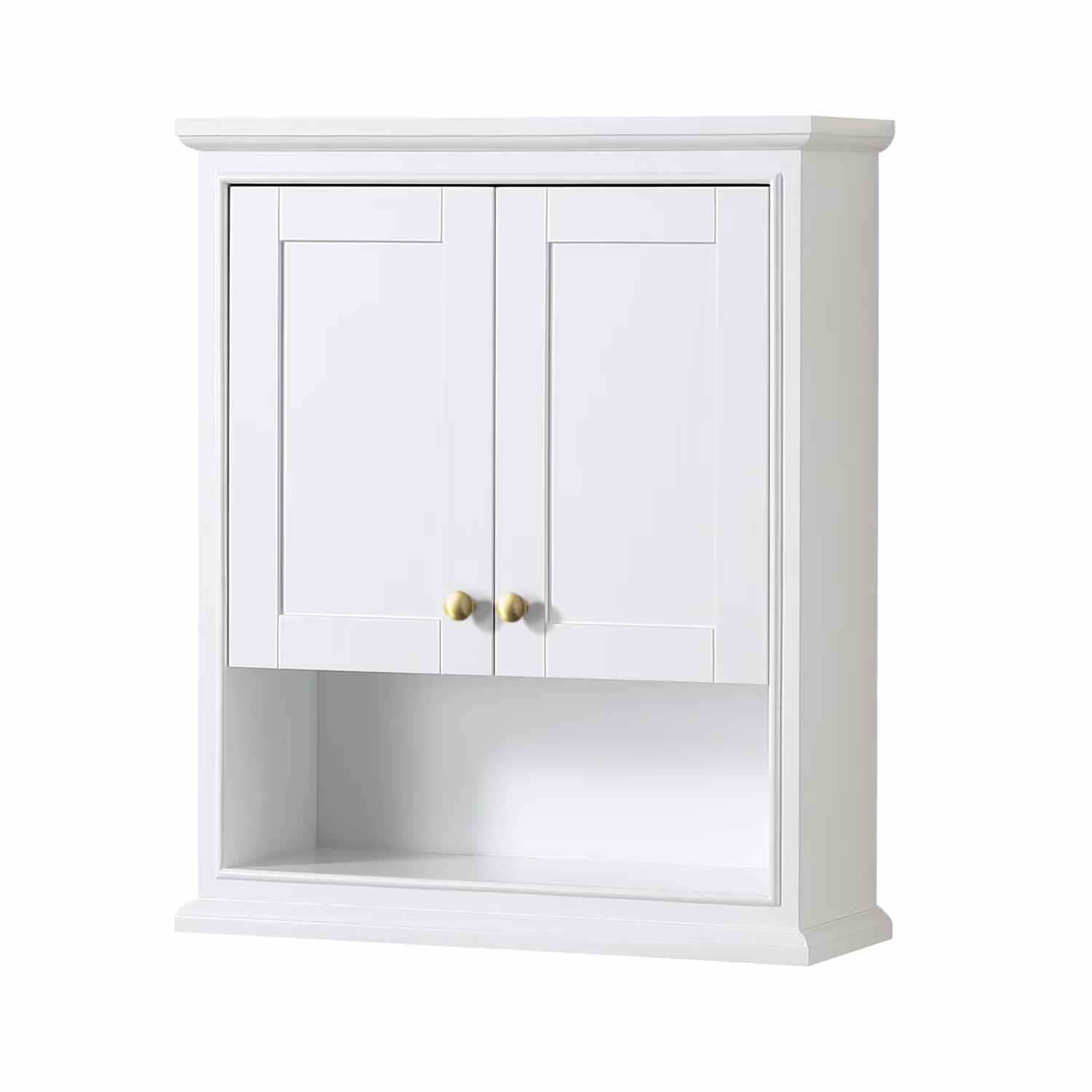 Wyndham Collection Deborah Over-the-Toilet Bathroom Wall-Mounted Storage Cabinet in Dark Gray with Matte Black Trim - Image 10