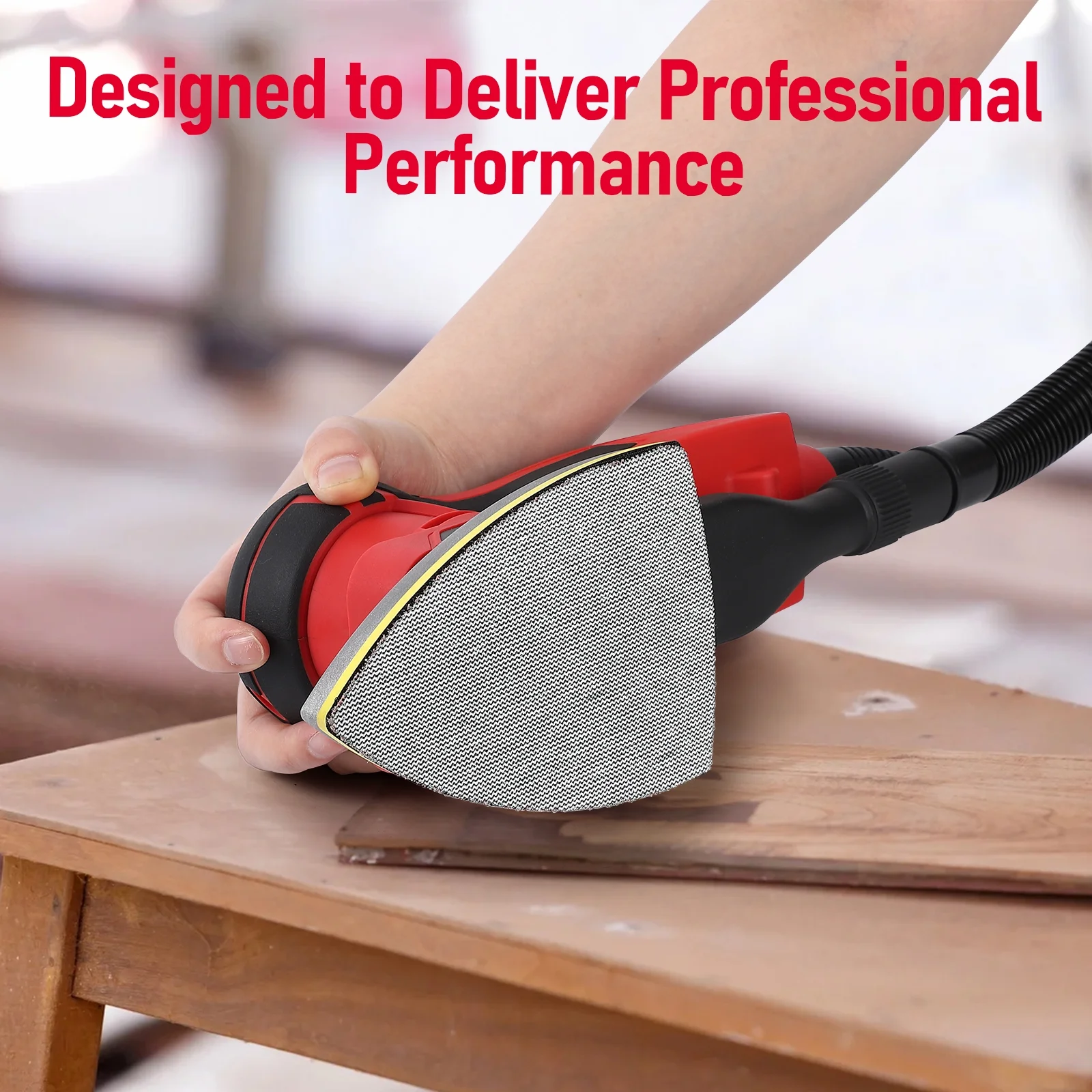 M optimized Electric Detail Sander with 12 Sanding Paper, 350W Brushless Motor Mouse Sander, Powerful & Low Vibration, 10000 RPM, for Wood Working, Polishing, Carpentry - Image 8