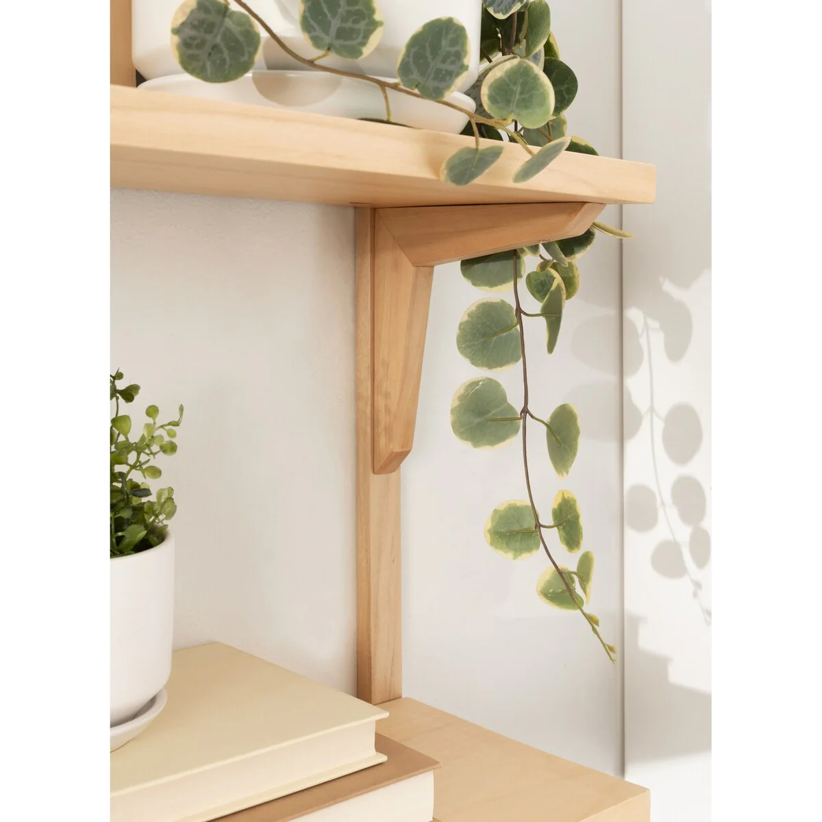 Mid-Century Wall Shelves, 24x8x24 Inch Decorative Wall Mounted Storage and Display Shelving for Home Decor - Image 14