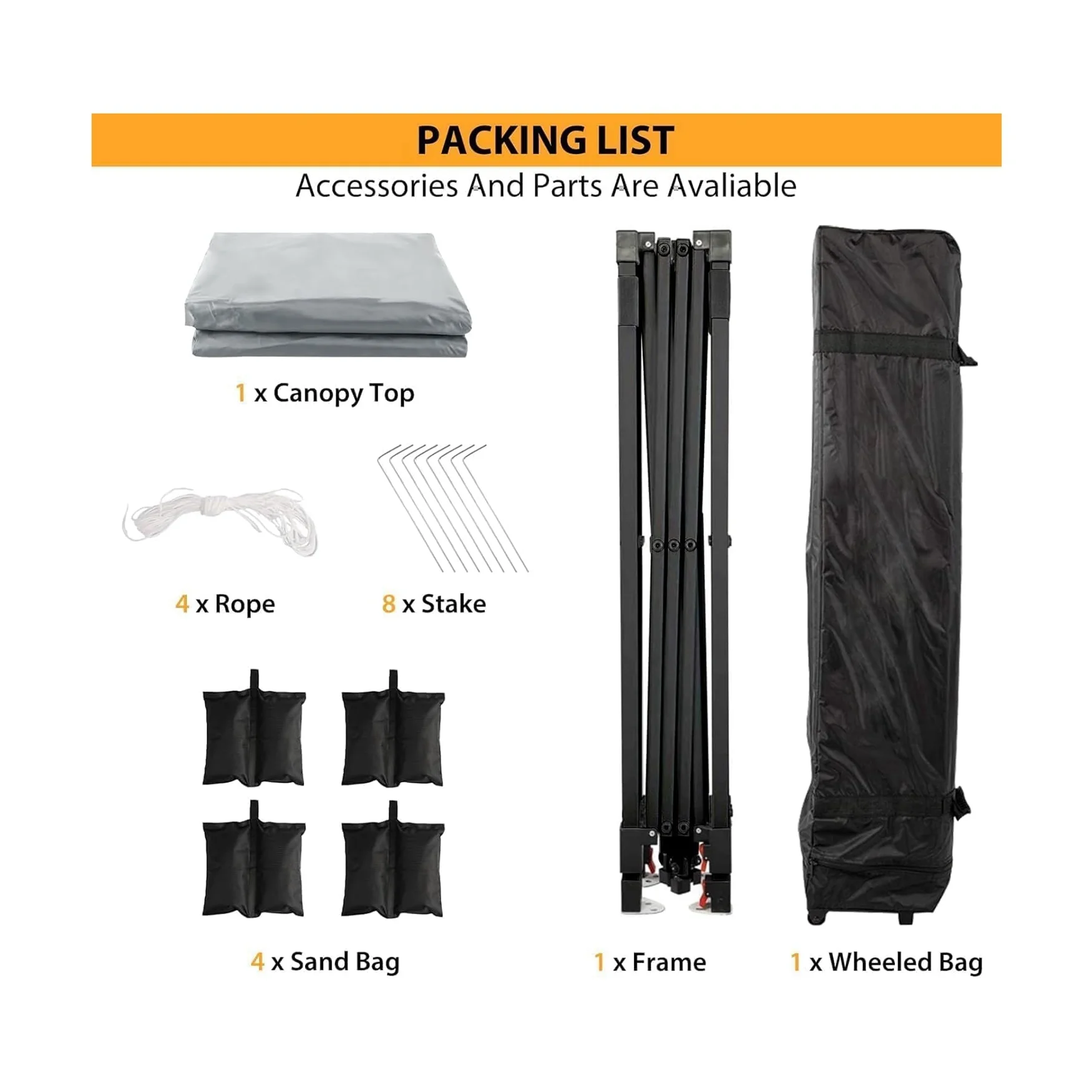 Arigeas Pop Up Canopy Tent 10'x10' with Adjustable Height, Easy Outdoor Sun Shade Shelter for Party, Event, Patio - Image 40