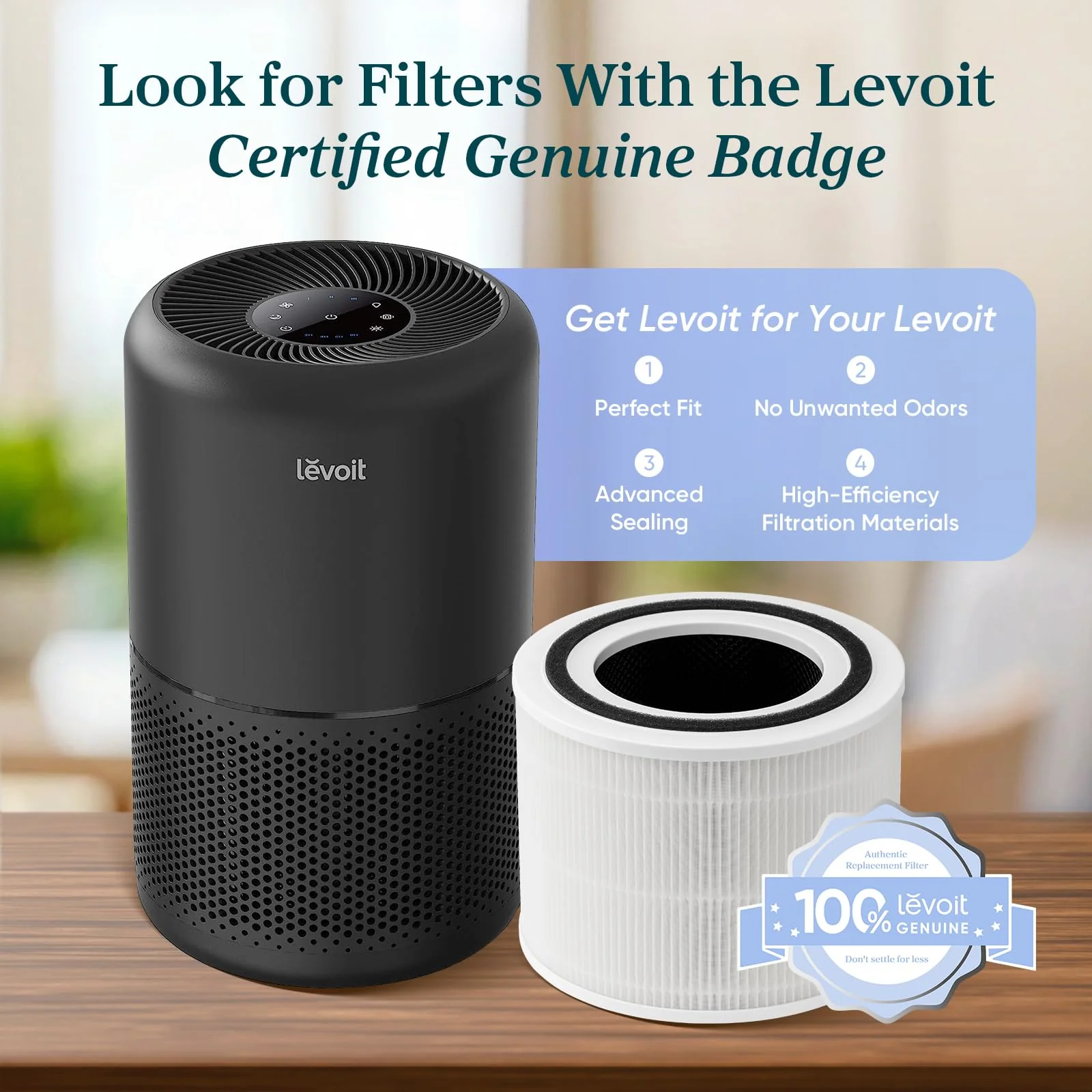 Air Purifier for Home, Compact Air Cleaner for Allergens, Dust, Pet Hair and Pet Dander - Image 5