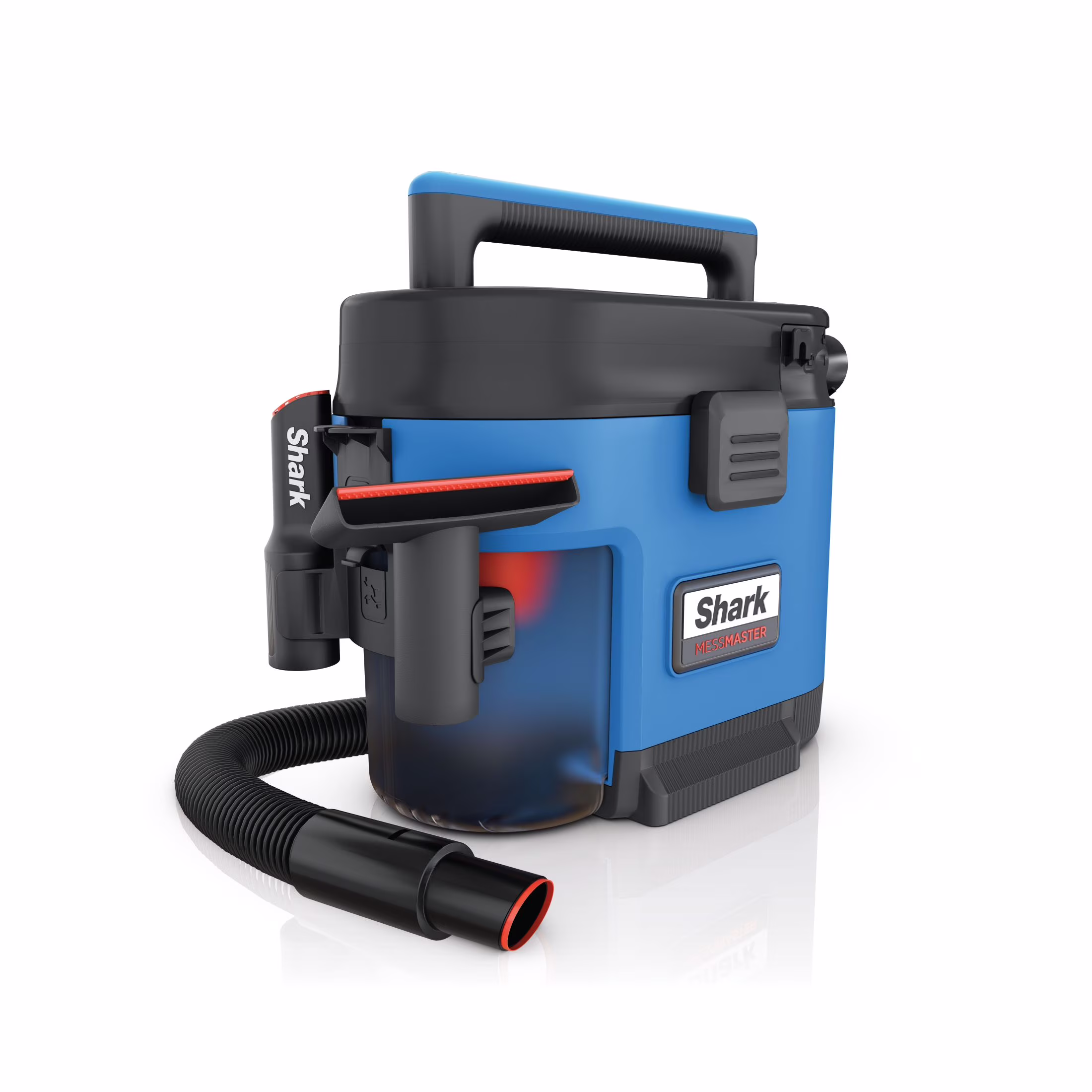 Shark MessMaster Portable Wet and Dry Vacuum for Home, Shop, Garage, 1 Gallon, Corded