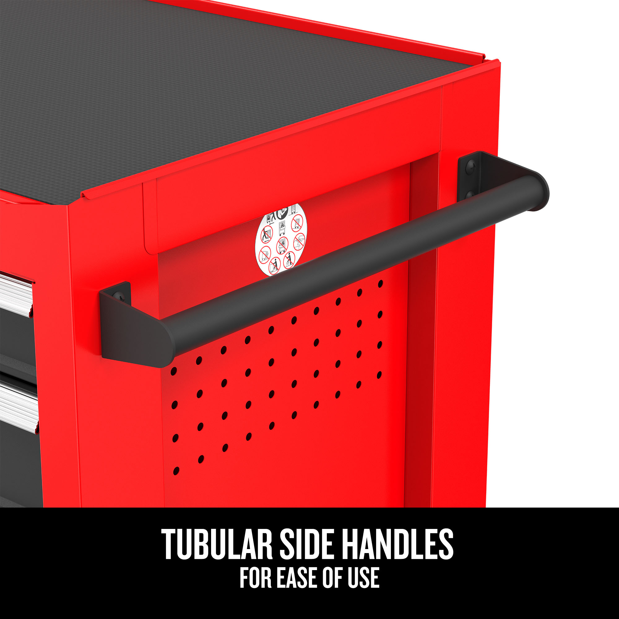 26-Inch W x 36.5-Inch H 5-Drawer Steel Rolling Tool Cabinet, Red - Image 12