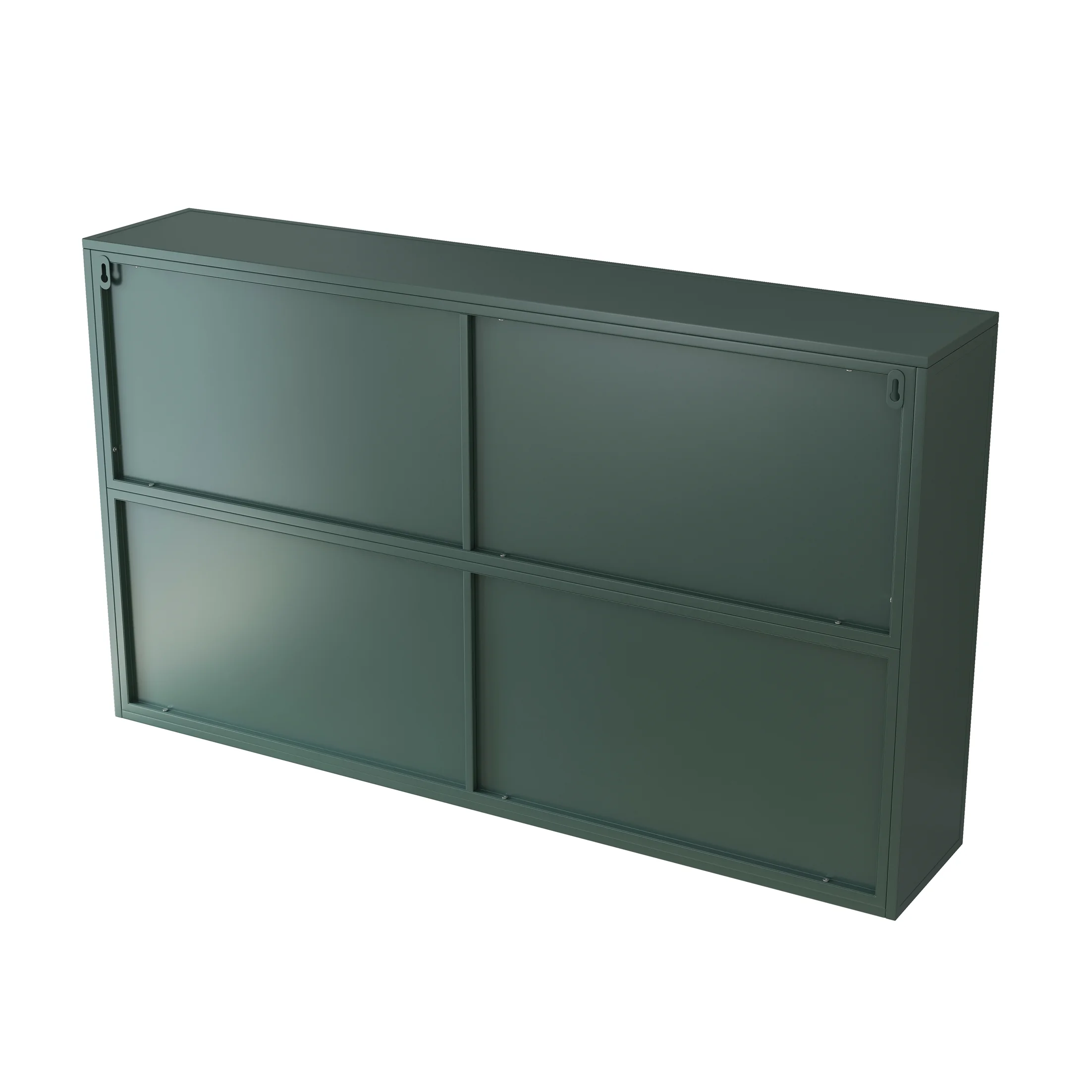 Dasun 47.25" Four-door Glass Wall Cabinet Storage, Wall-mounted, Suitable for Kitchen, Living Room, Bathroom(Black) - Image 8