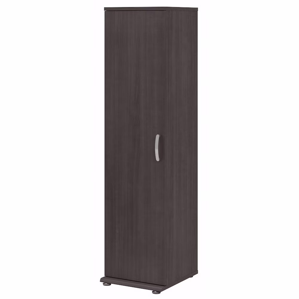 Universal Tall Narrow Storage Cabinet in Platinum Gray - Engineered Wood - Image 5