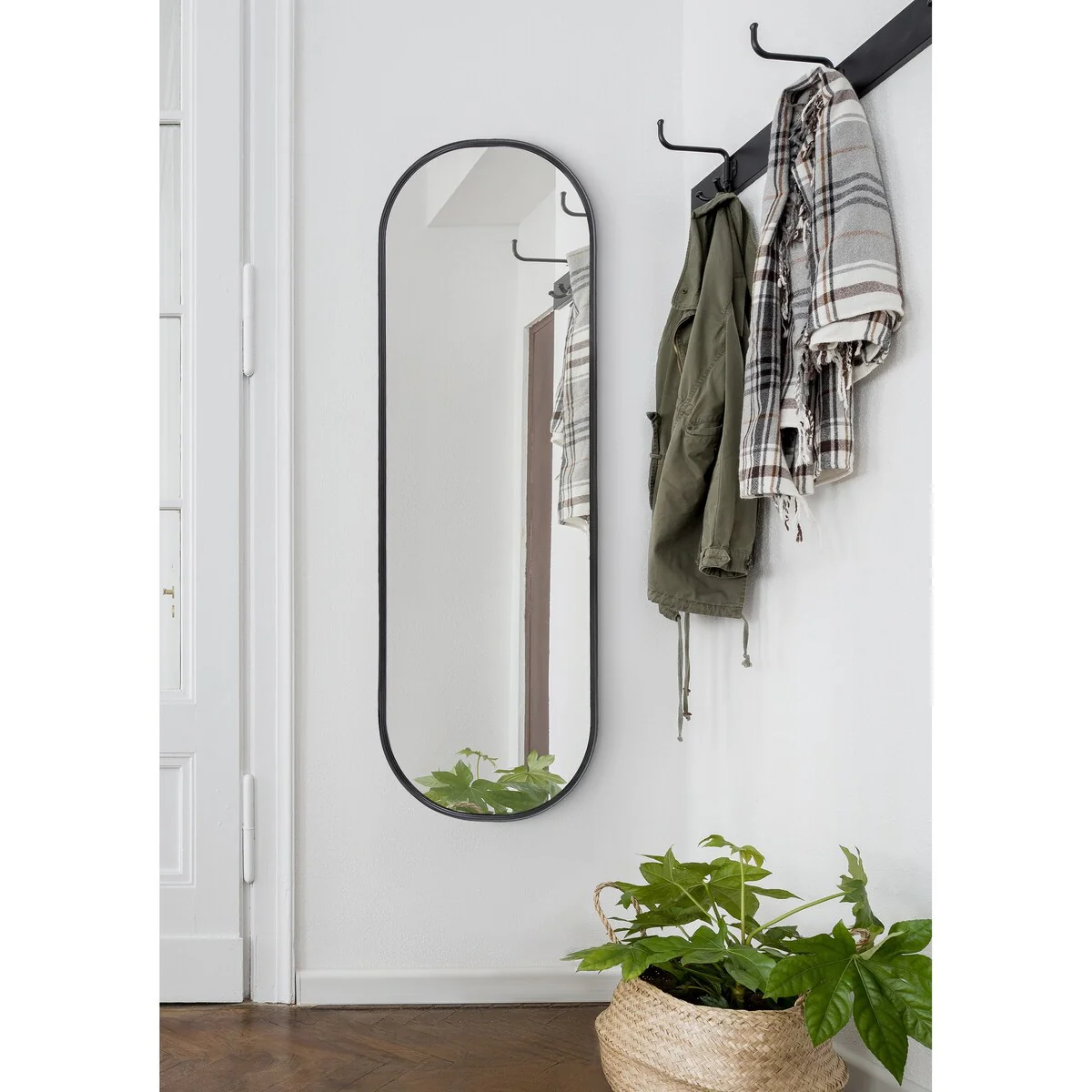 Modern Capsule Framed Wall Mirror, Decorative Oval Accent Mirror for Living Room, Bedroom and Entryway - Image 16