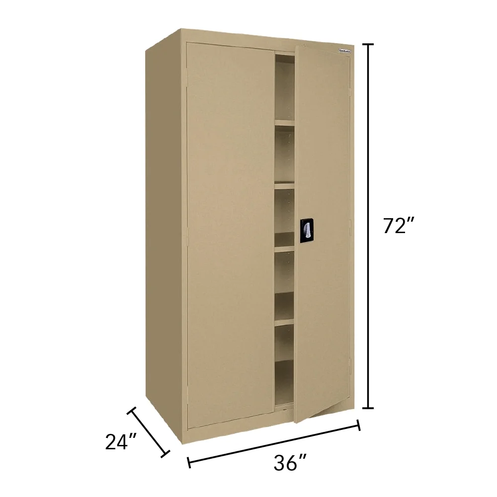 Sandusky Lee 20-Gauge 5-Shelf Welded Steel Freestanding Garage Storage Cabinet, Black - Image 38