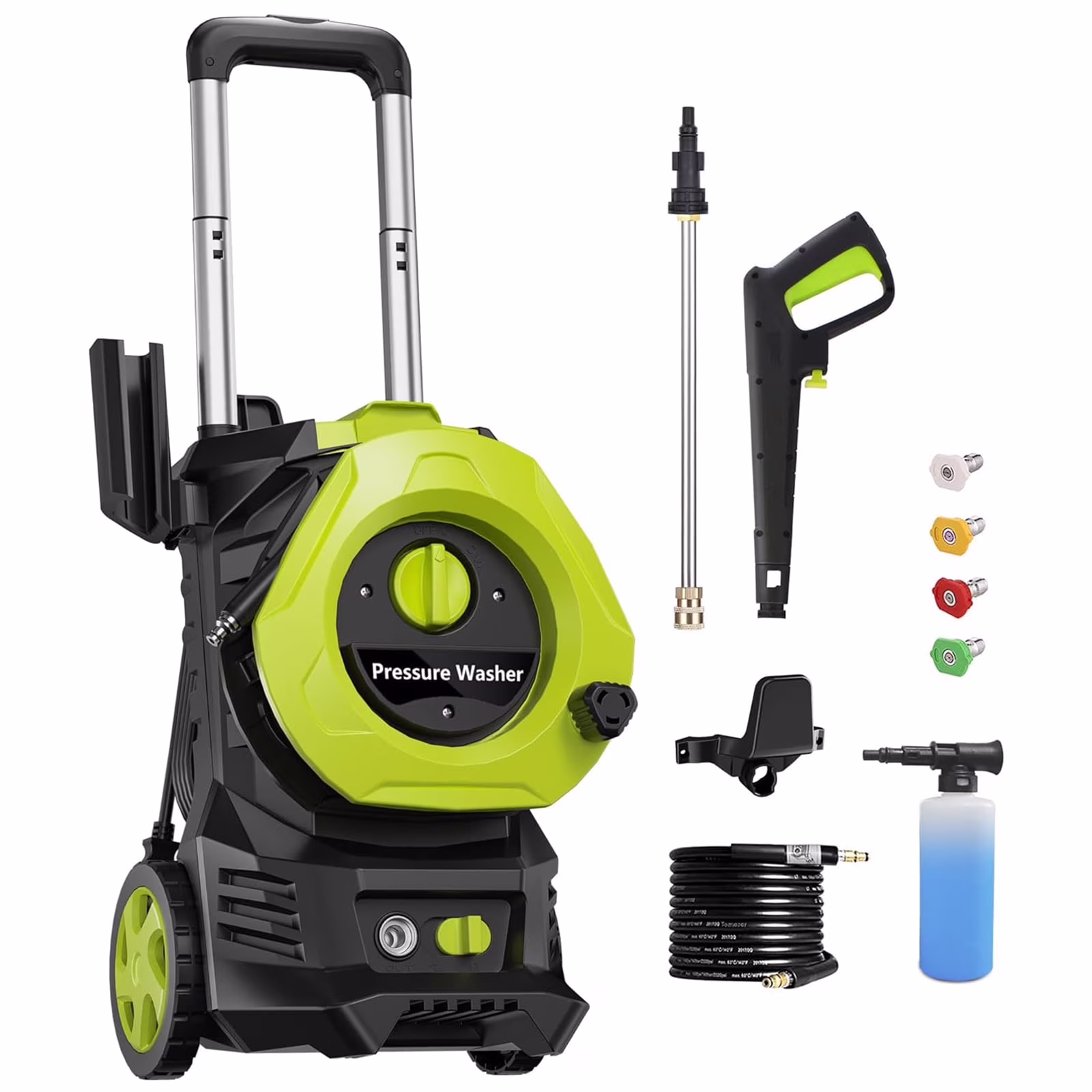 Electric Pressure Washer 4800PSIMax 2.9GPM Pressure Washer with 25 Ft Hose, 16.4 Ft Power Cord, Soap Tank Car Wash Machine Blue Ideal Cleaning for pool, Car, Patio - Image 3