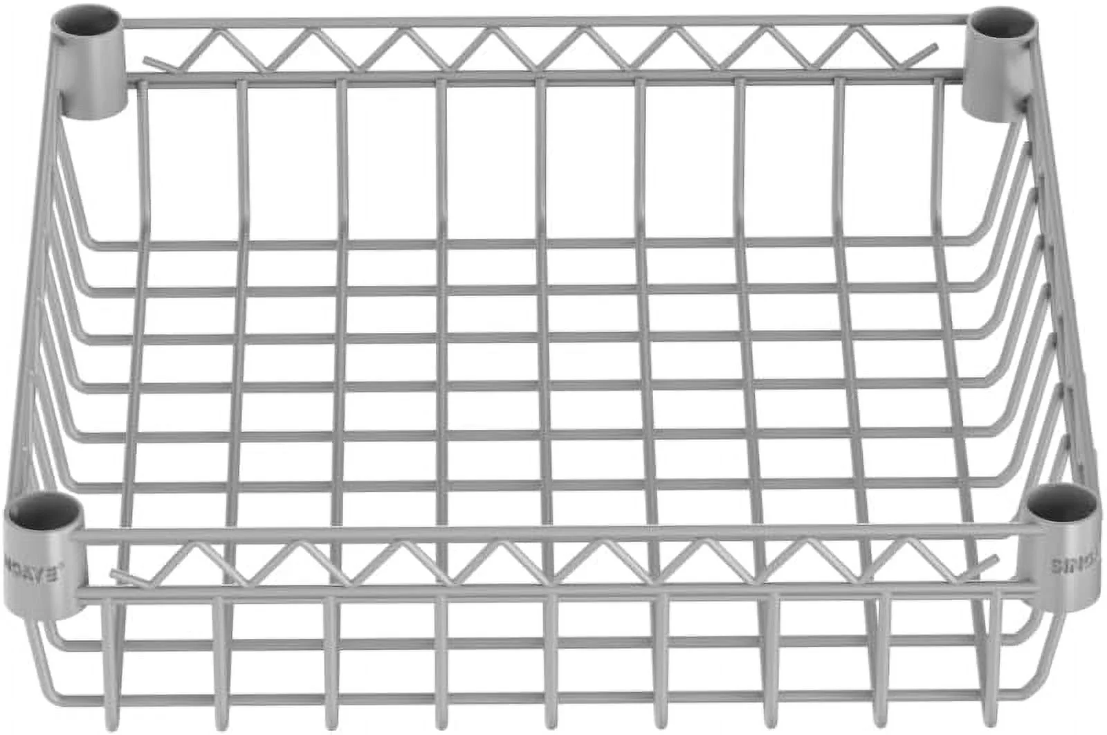 6 Tier Wire Shelving Unit with Wheels Baskets Storage Rack Corner Shelves Adjustable Shelf Closet Bathroom Organizers Metal Pantry Kitchen Garage Laundry Room 13.5" D x 13.5" W x 63" H Silver - Image 8