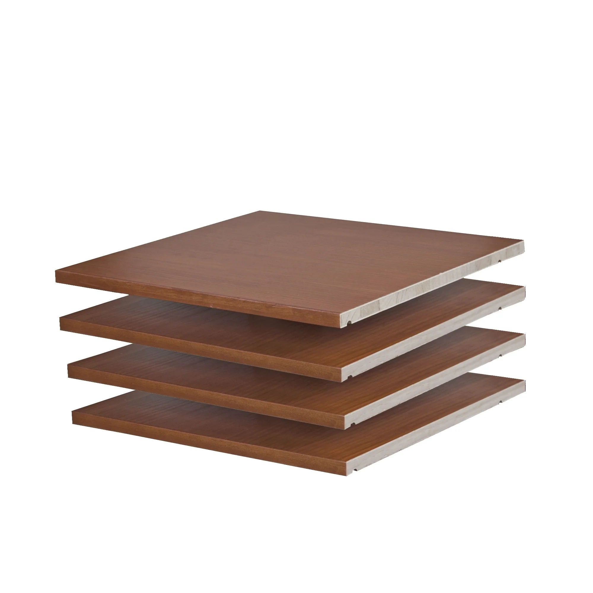 Set of 4 Small Solid Wood Shelves for Wardrobe and Armoire Storage - Image 2