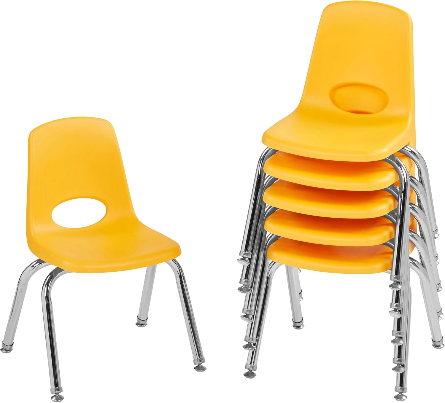 10" School Stack Chair with Swivel Glides, Purple, 6-Pack - Image 44
