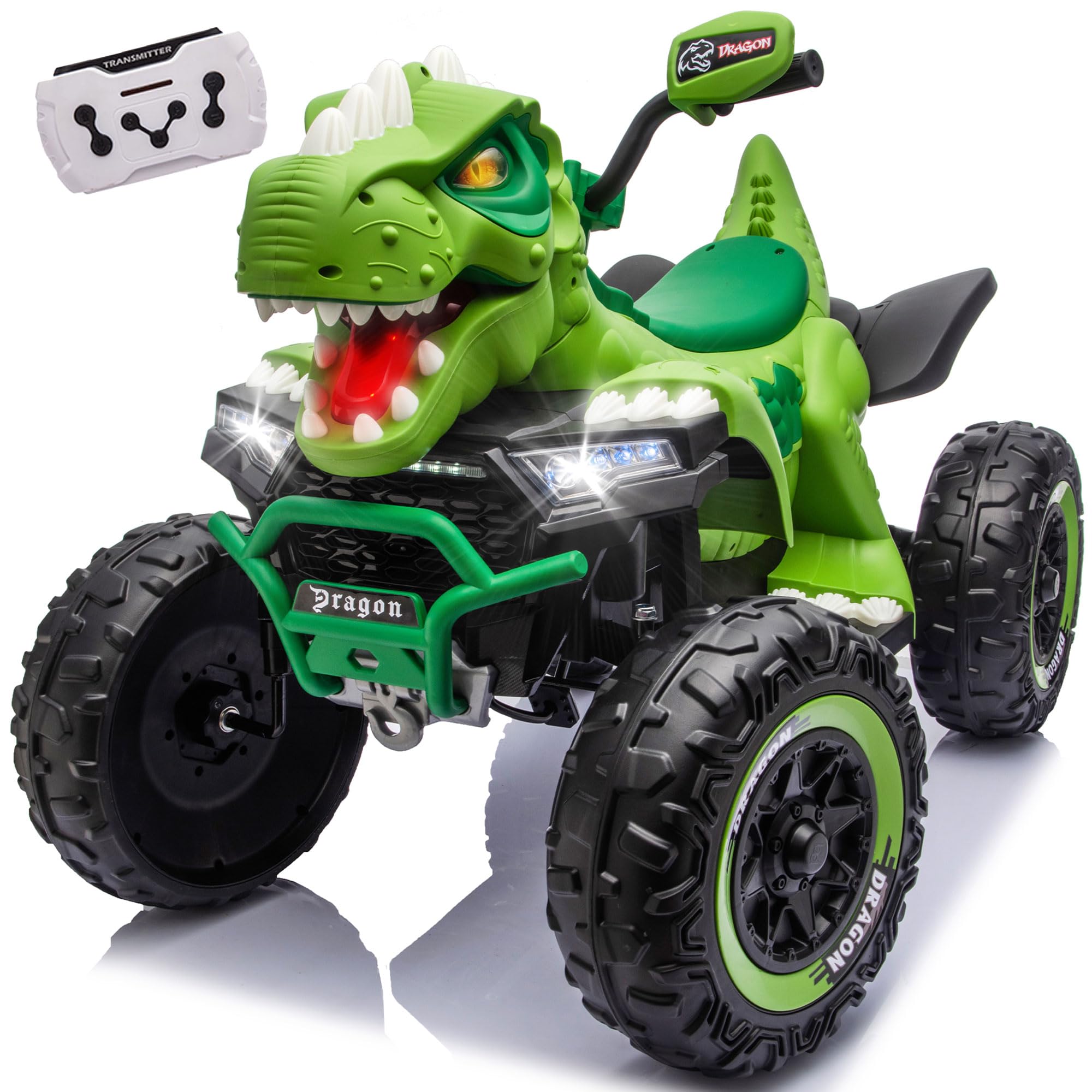 24V 2 Seater Kids ATV, Dinosaur Toys w/Parents Control, XL 4 Wheeler - Image 2