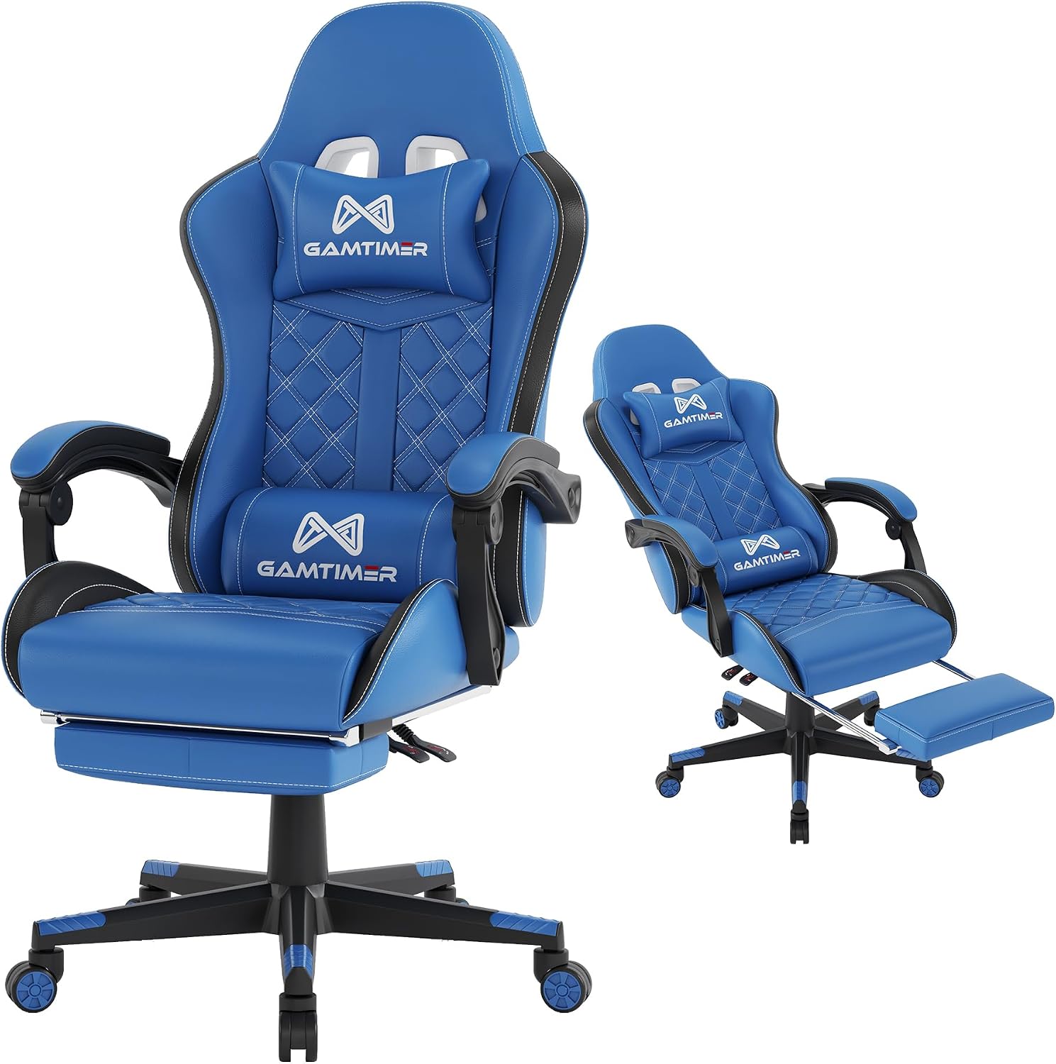 Gaming Chair, 400 LB Weight Capacity,with Pocket Spring Cushion - Image 6