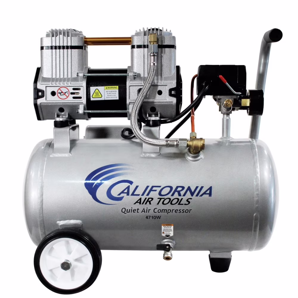 California Air Tools 4710W 1 HP 4.7 Gallon Quiet Air Compressor