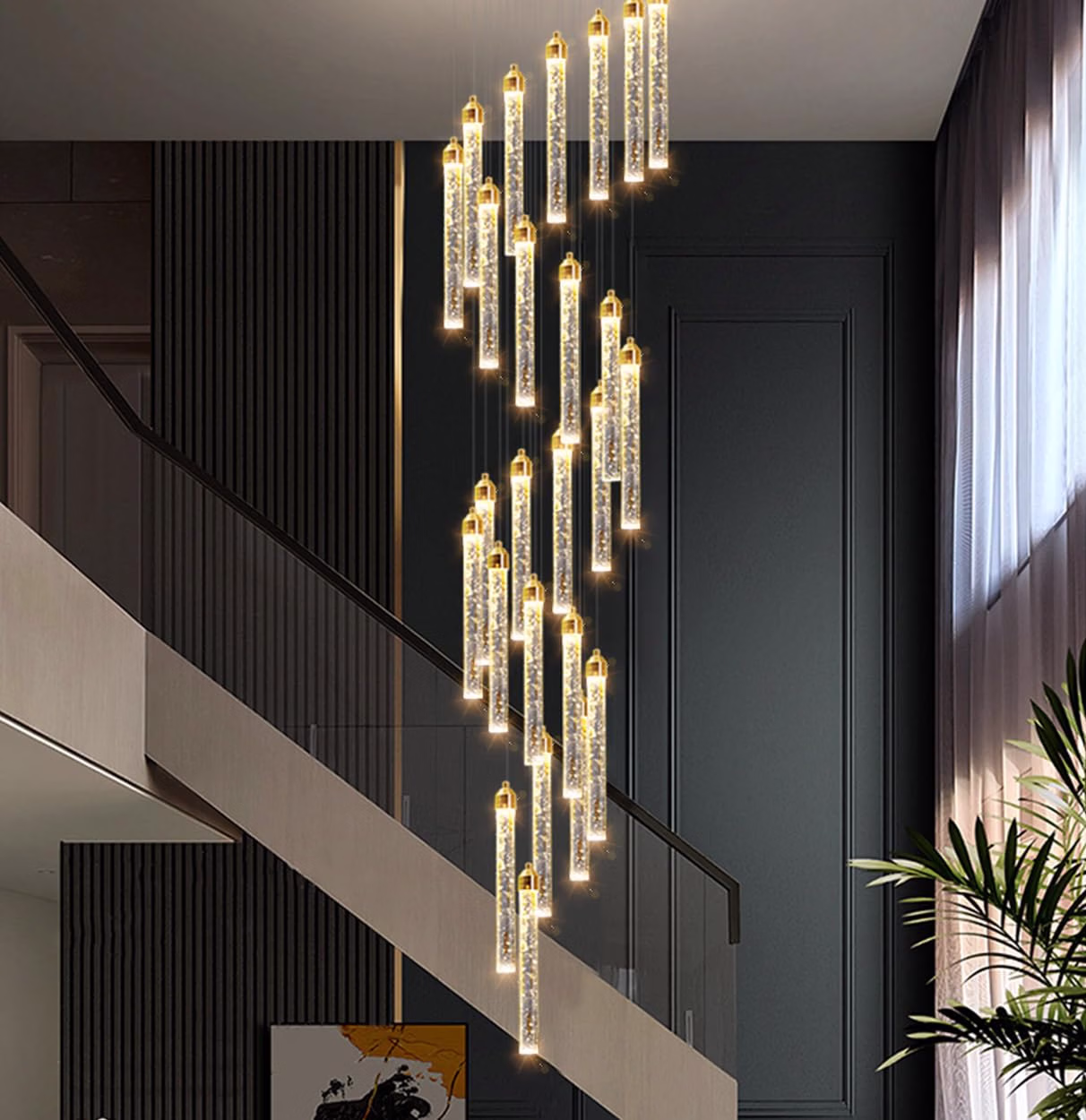 Modern Crystal Pendants Lighting Mini Chandelier for Kitchen Island LED Dimmable Ceiling Handing Lighting Adjustable Flush Mount Ceiling Light for Dining Room Hallway - Image 22