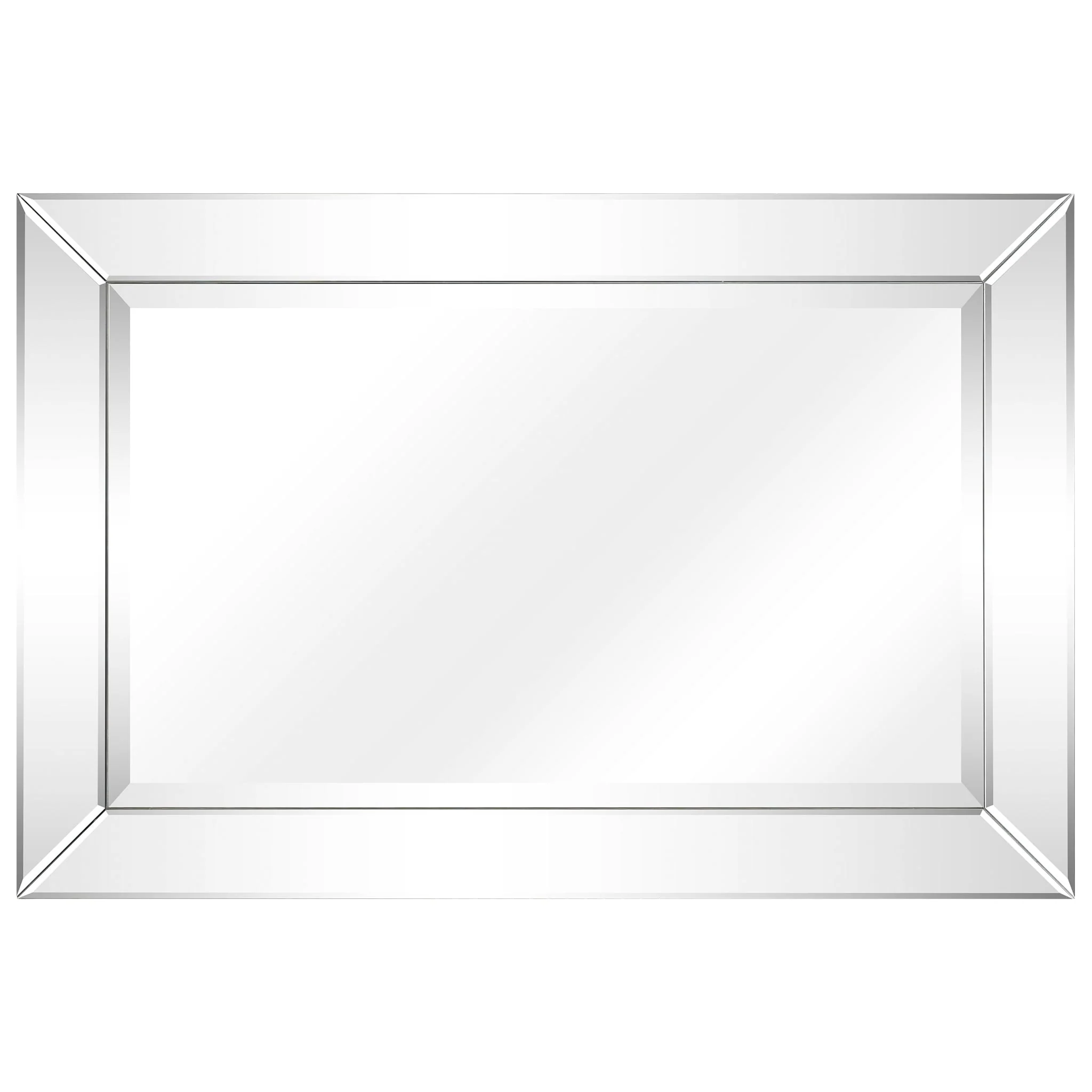 Beveled Rectangular Clear HD Wall Mirror, Bathroom Vanity and Bedroom Mirror, 3 Sizes - Image 16