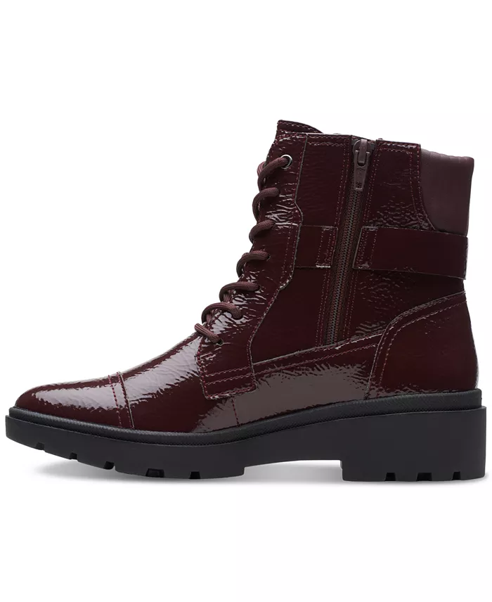 Women's Lace-Up Buckle Ankle Boots, Stylish Casual Boots with Decorative Details for Everyday Wear - Image 2
