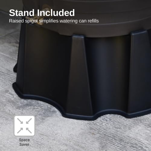 50 Gallon Rain Barrel with Brass Spigot, Large Outdoor Rainwater Collection and Storage Container for Garden - Image 23