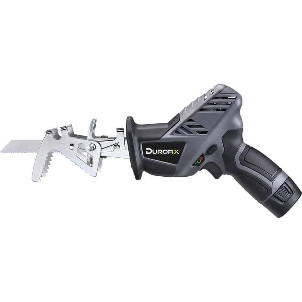 Durofix G12 Series RK12136-2-K2 12V Cordless 3/8" Hammer Drill Power Tool Combo Kit with 3 Inch Compact Cut Off Tool, Reciprocating Saw, 1 Battery & Charger - Image 8