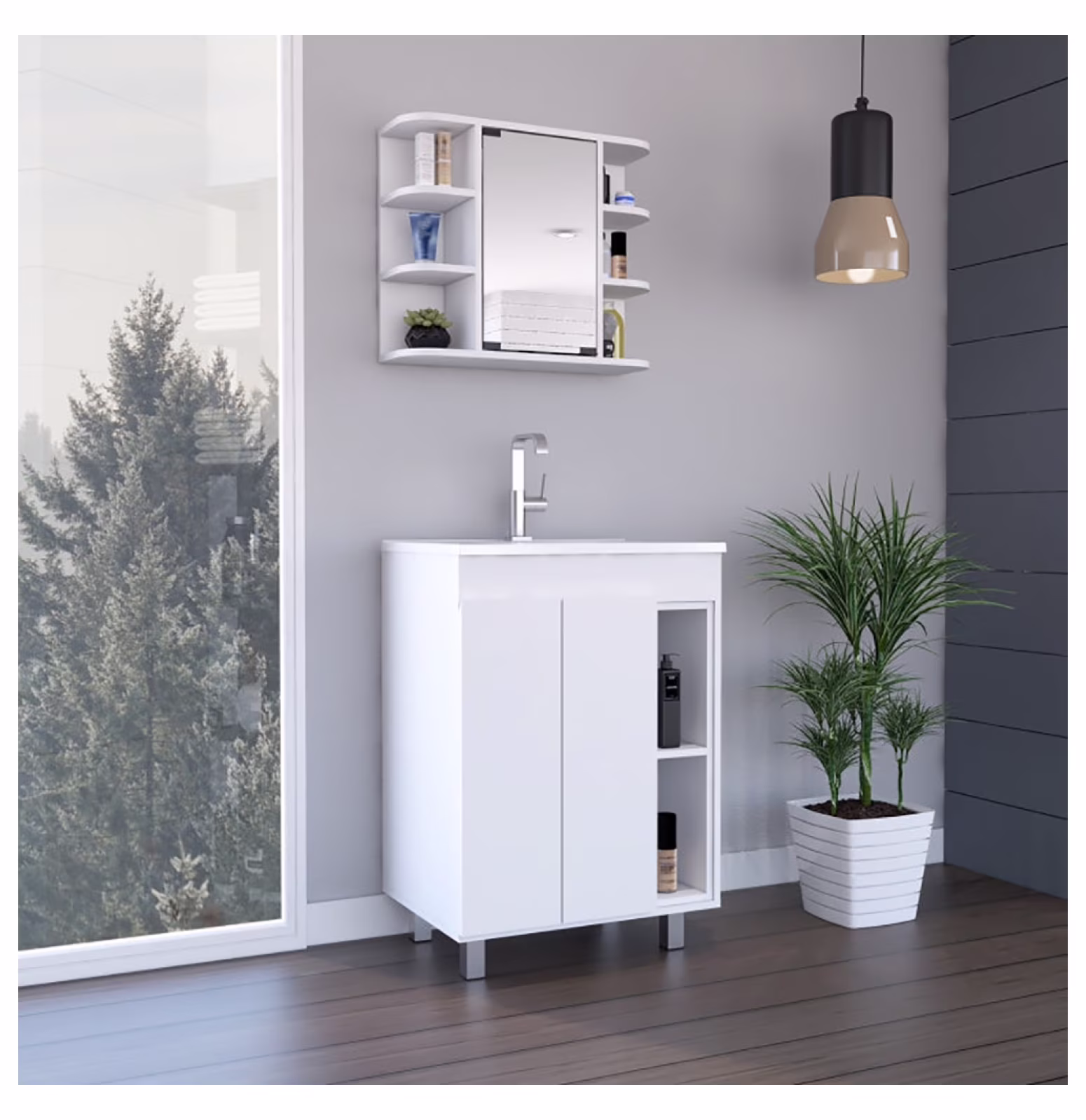 Black Tall Storage Cabinet with 3 Drawers and Adjustable Shelves for Bathroom, Study, Office and Interior, MDF Board with Painted Finish Black + MDF - Image 25