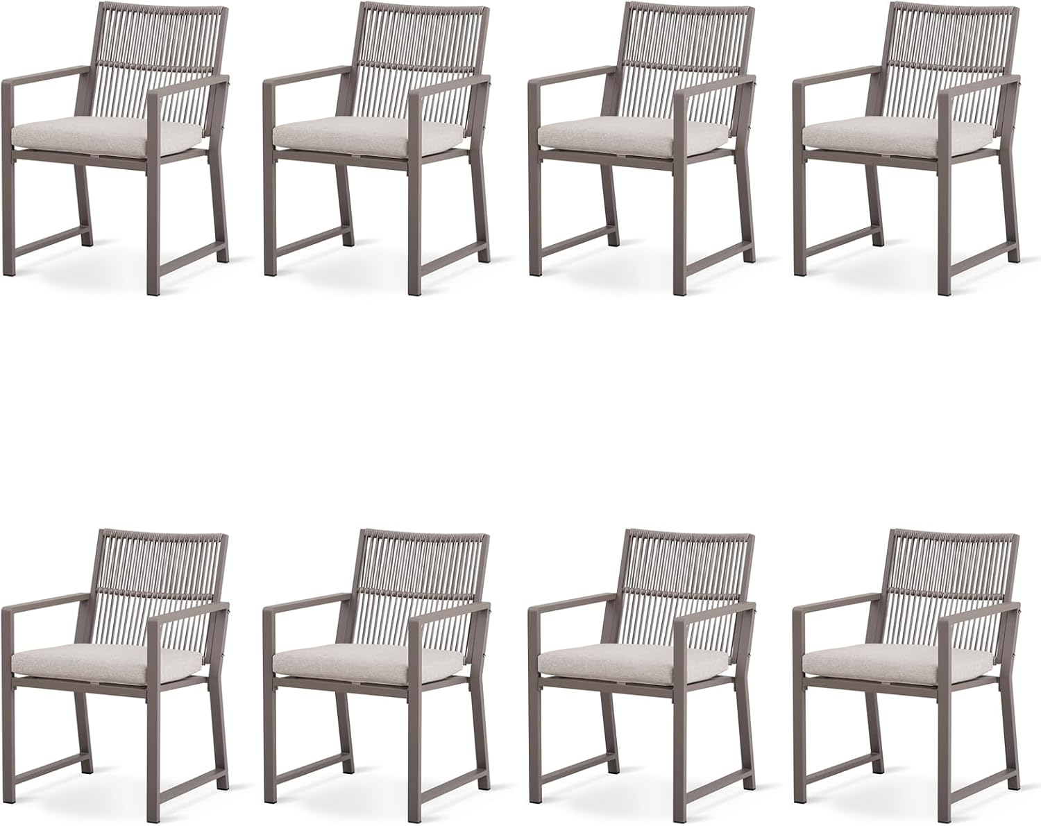 Outdoor HDPE Patio Dining Chairs ,400Lbs,Black,Set of 2 - Image 19