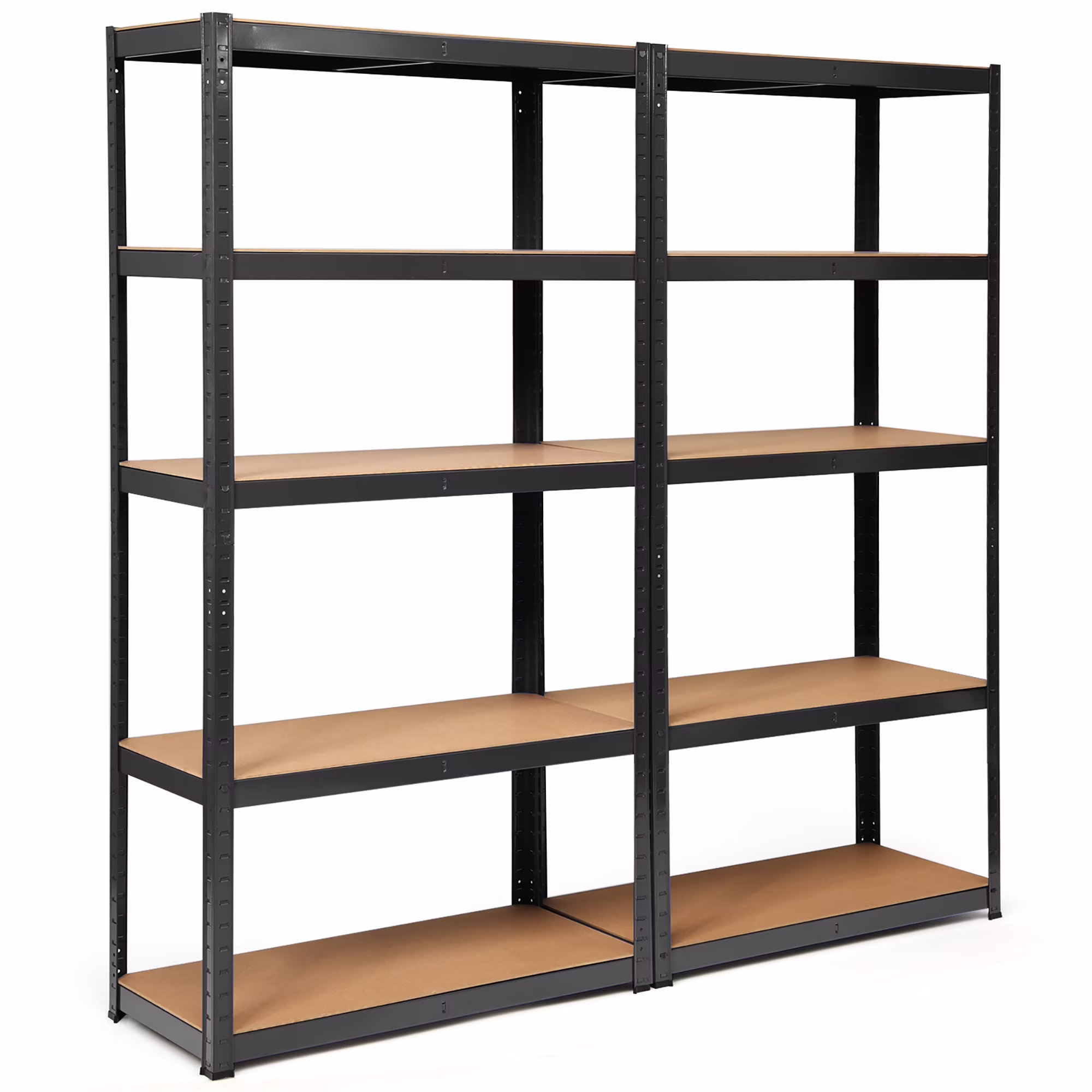 Costway 2PCS 72'' Heavy Duty Storage Shelf Steel Metal Garage Rack 5 Level Adjustable Blue - Image 5