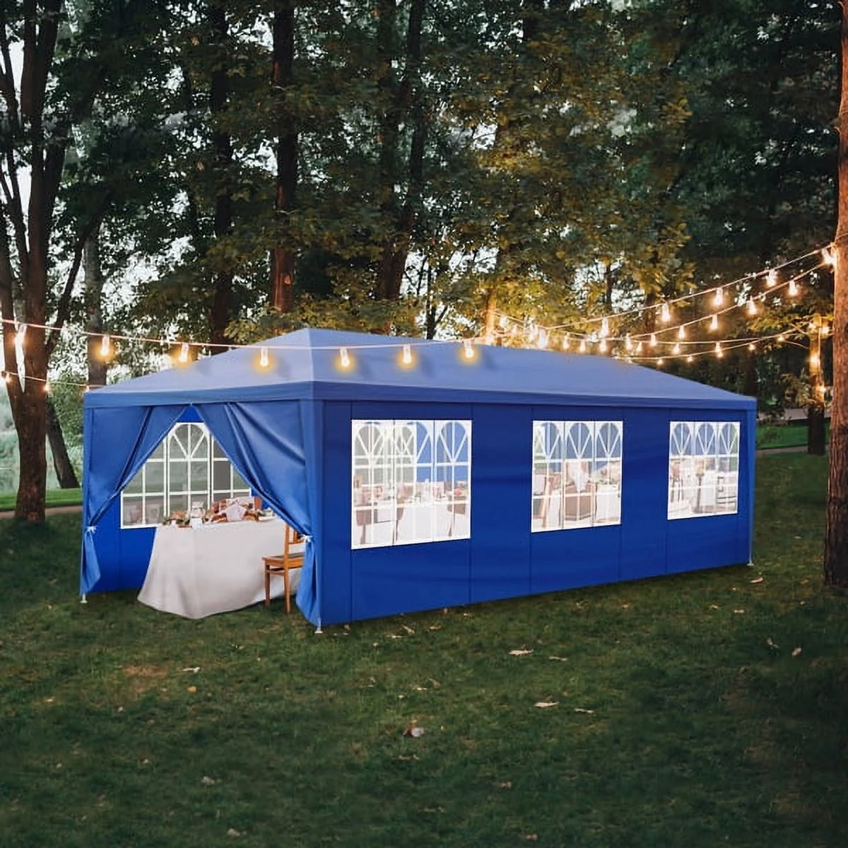 Sythers 10'x10' Pop Up Canopy Tent with 4 Removable Sidewalls, Portable Gazebo, UV Resistant Waterproof, Enclosed Canopy Tent for Outdoor Events, Patio, Backyard, Party, BBQ, Camping, Black - Image 24
