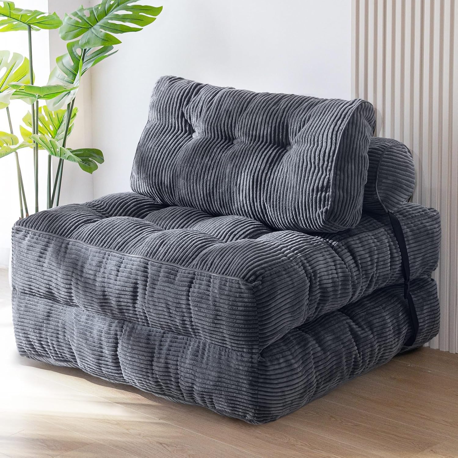 Folding Sofa Bed, Convertible Chair Bed with Pillow - Image 8