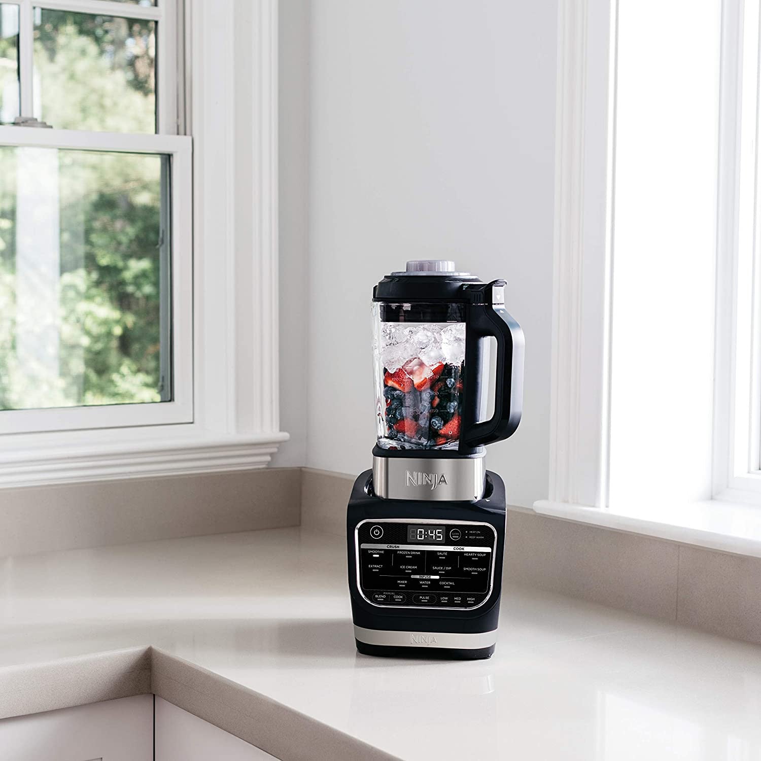Cold& Hot Blender With 1400 Peak Watts Nonstick Glass Pitcher (HB152), 64 oz, Black - Image 3