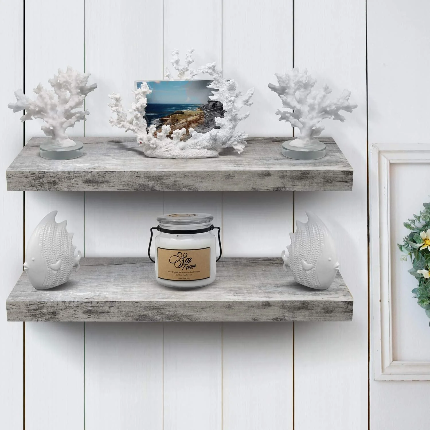 24 Inch Extra Long Floating Wall Shelf, Wall Mounted Display and Storage Shelf for Home Decor - Image 2