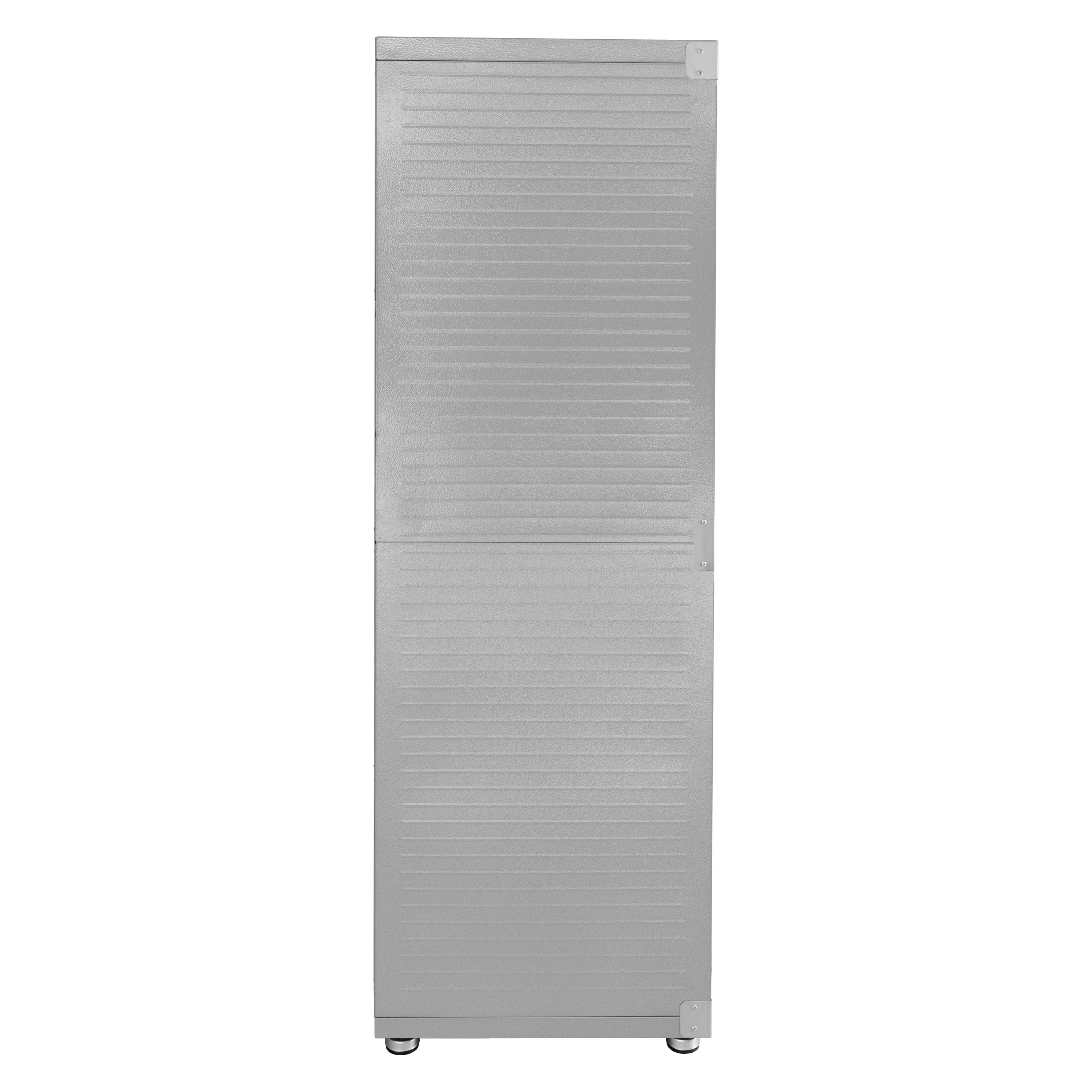 Seville Classics UltraHD? Heavy Steel Lockable Organizer Locker Storage Cabinet, 48" W x 24" D, Red - Image 42