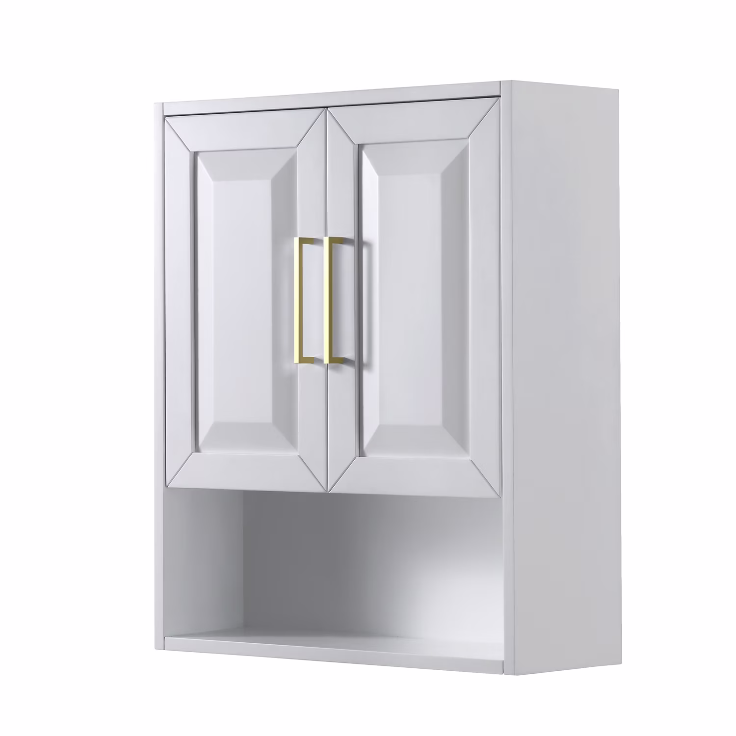 Wyndham Collection Daria Over-the-Toilet Bathroom Wall-Mounted Storage Cabinet in Dark Espresso with Matte Black Trim - Image 8