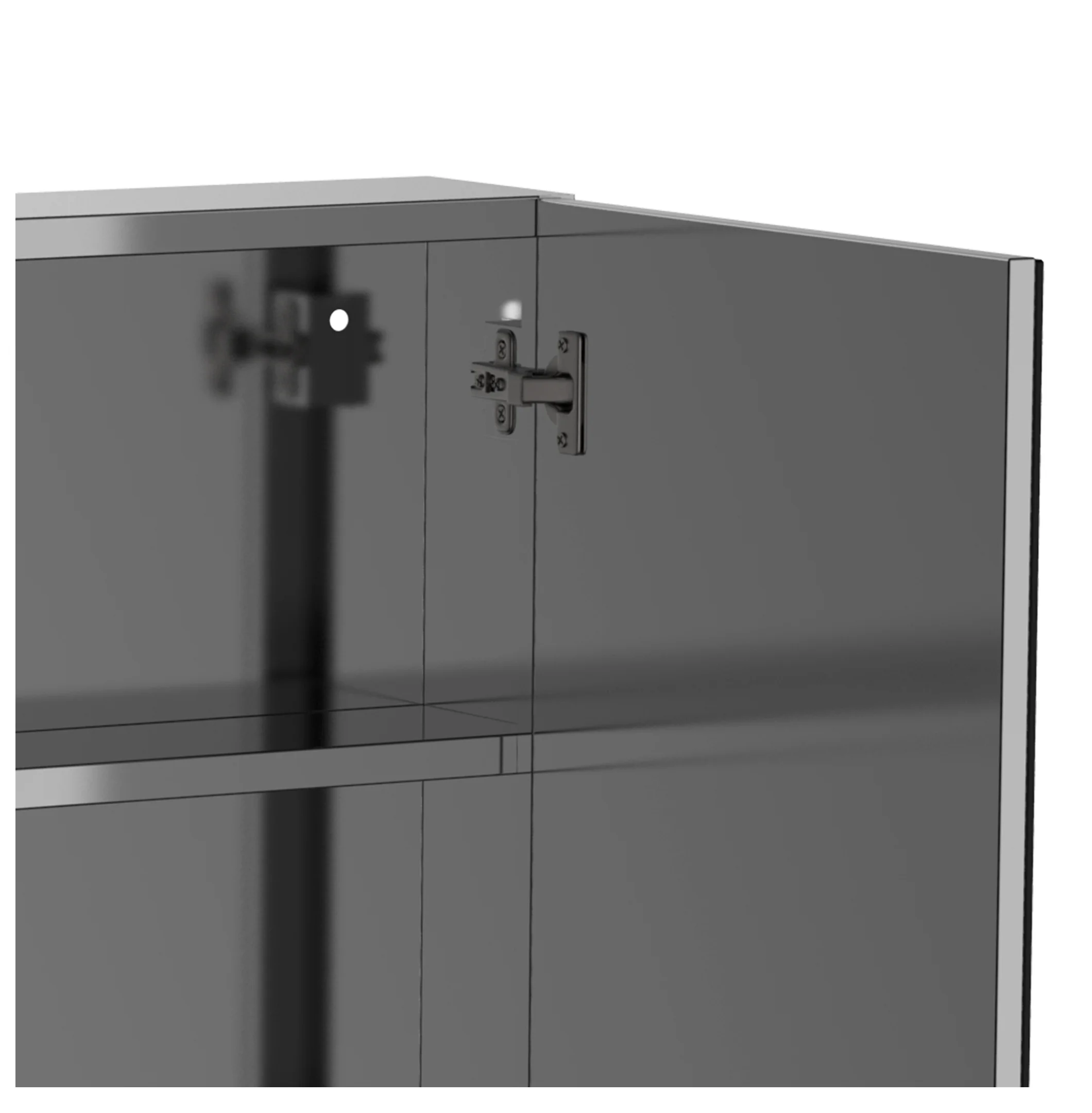 Black Tall Storage Cabinet with 3 Drawers and Adjustable Shelves for Bathroom, Study, Office and Interior, MDF Board with Painted Finish Black + MDF - Image 37