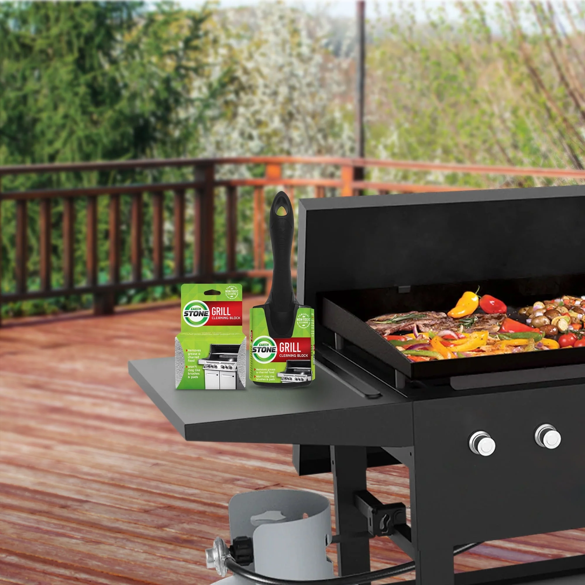EarthStone® Grill Cleaning Block with EZ-Grip Handle - Image 2