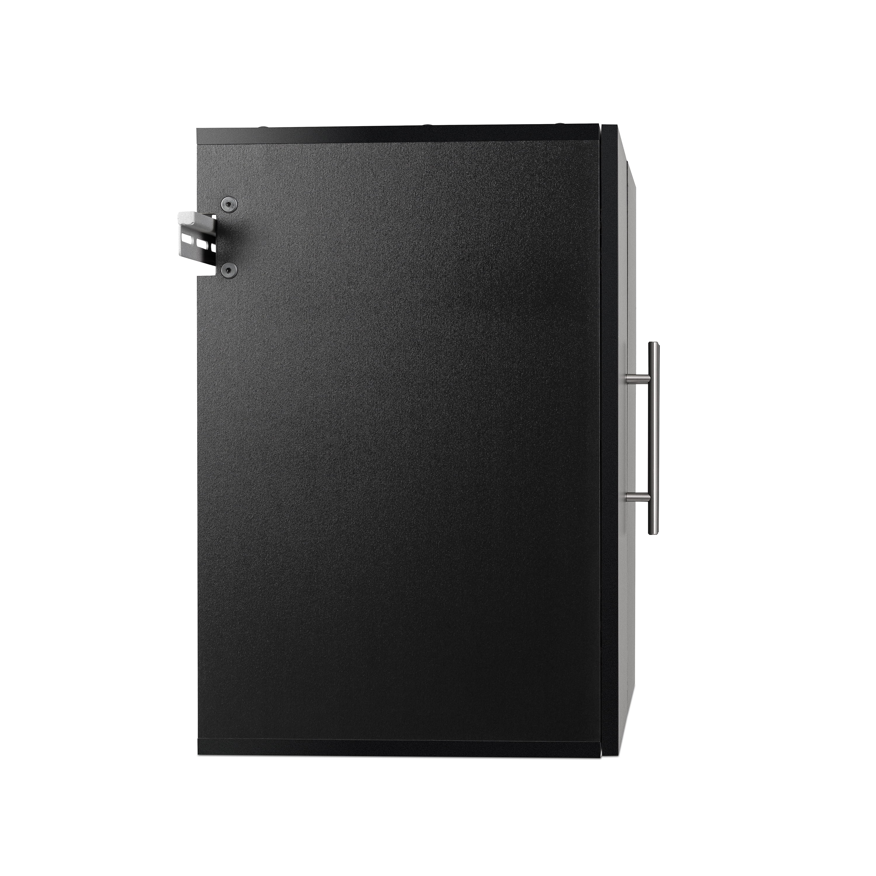 Prepac HangUps 30" Upper Wooden Garage Storage Cabinet in Black - Image 14