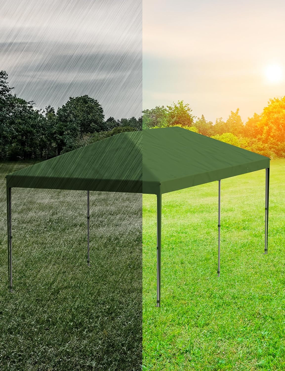 Telyswee 10'x 20' Pop Up Canopy Tent for Parties, Heavy Duty Commercial Canopy Tent Outdoor Vendor Party Tent Waterproof Gazebo Shelter for Patio Outdoor Party Events - Image 11