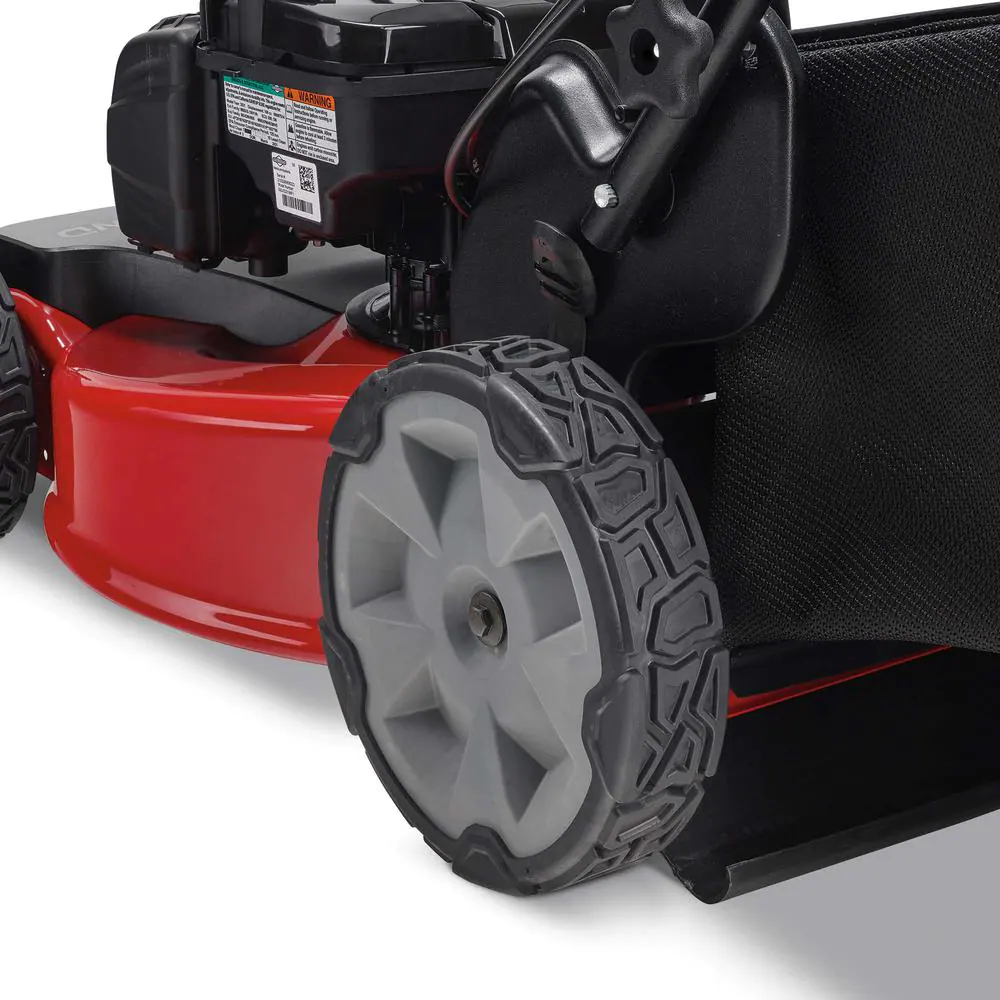 22-Inch High-Wheel Self-Propelled Gas Lawn Mower with Front-Wheel Drive and Grass Bag - Image 5