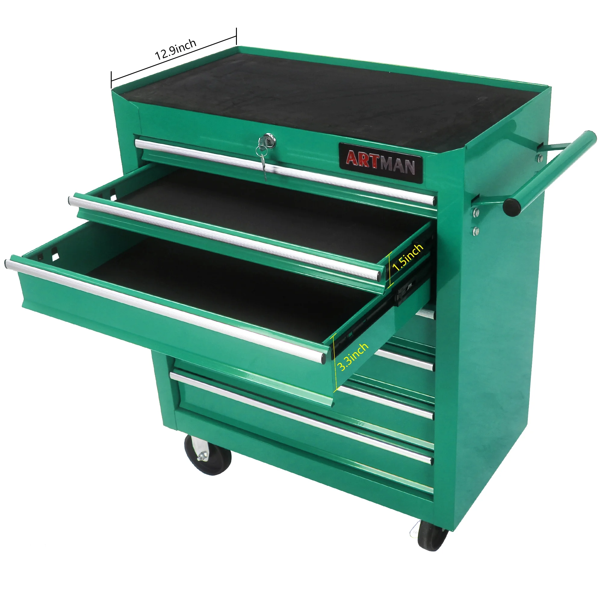 ARTMAN 7 Drawer Tool Rolling Storage Cart ,Tool Boxes Tool Chest with Wheels and Drawers for Garage Workshop Warehouse - Image 29