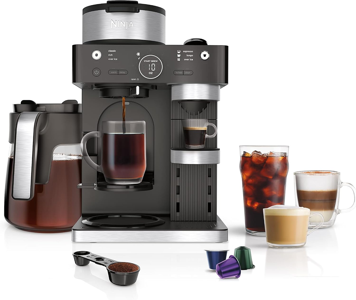Espresso & Coffee Maker, Capsule Compatible, Black, CFN601 - Image 4