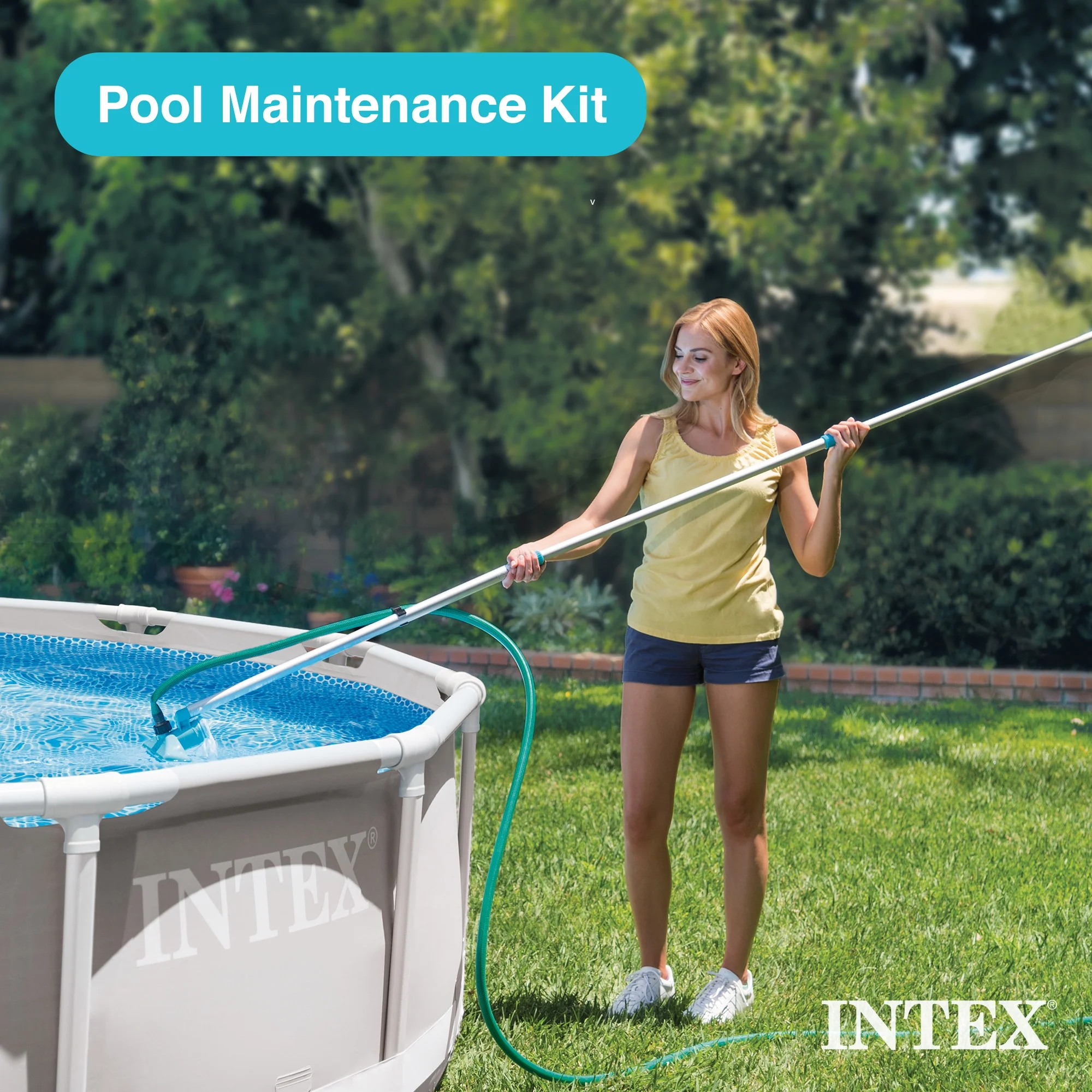 INTEX 18ft x 52in Ultra XTR Above Ground Swimming Pool, Sand Filter Pump, & Cleaning Maintenance Kit - Image 7