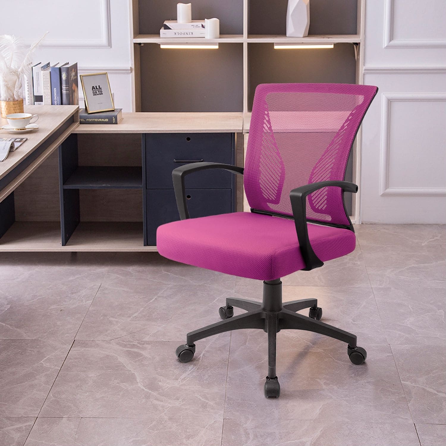 Ergonomic Mesh Office Chair with Lumbar Support, Breathable Computer Desk Chair - Image 27
