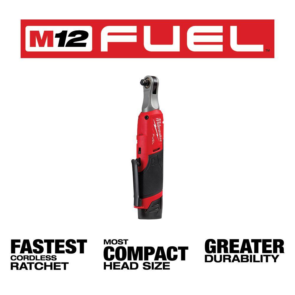 2567-22 12V Lithium-Ion Brushless Cordless High Speed 3/8 in. Ratchet Kit w/(2) Batteries, Charger and Bag - Image 11