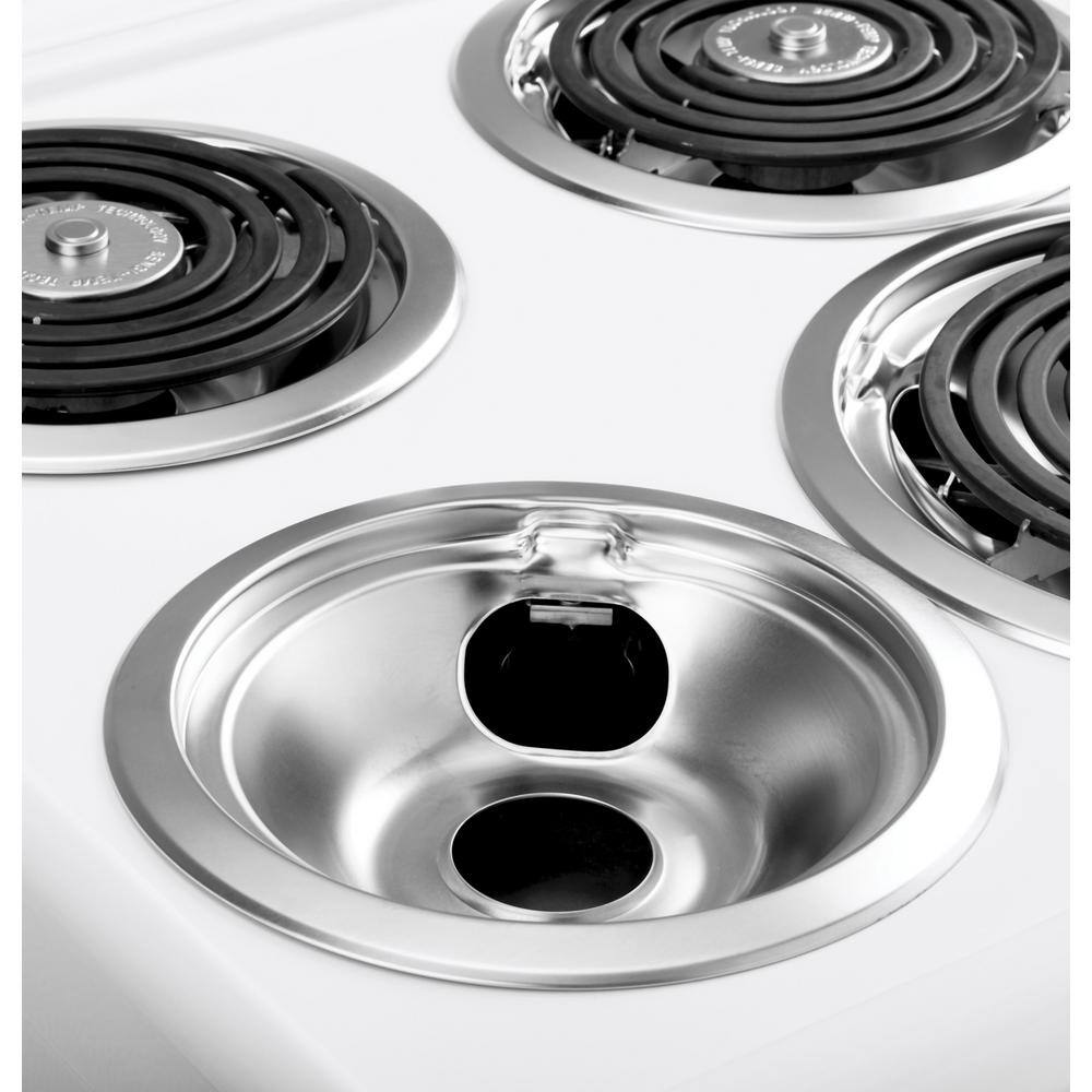 20 in. 4 Burner Element Free-Standing Electric Range in White Configuration B - Image 9