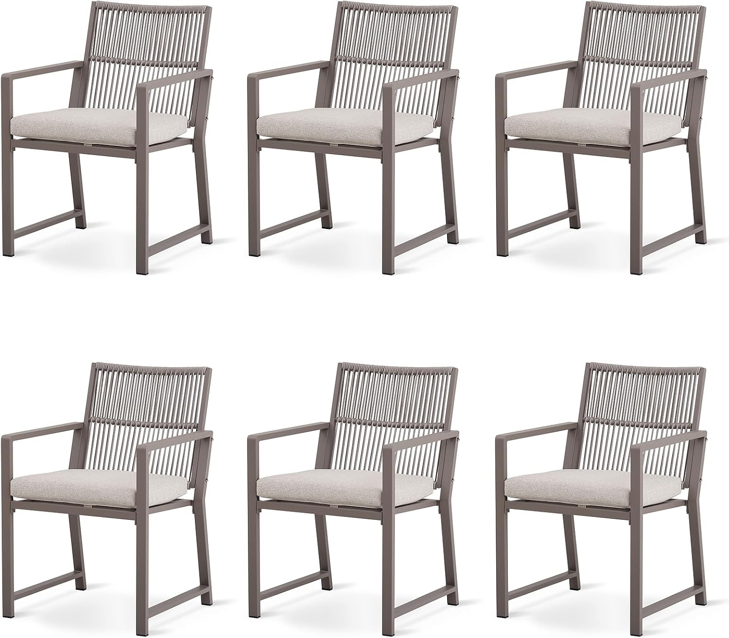 Outdoor HDPE Patio Dining Chairs ,400Lbs,Black,Set of 2 - Image 22