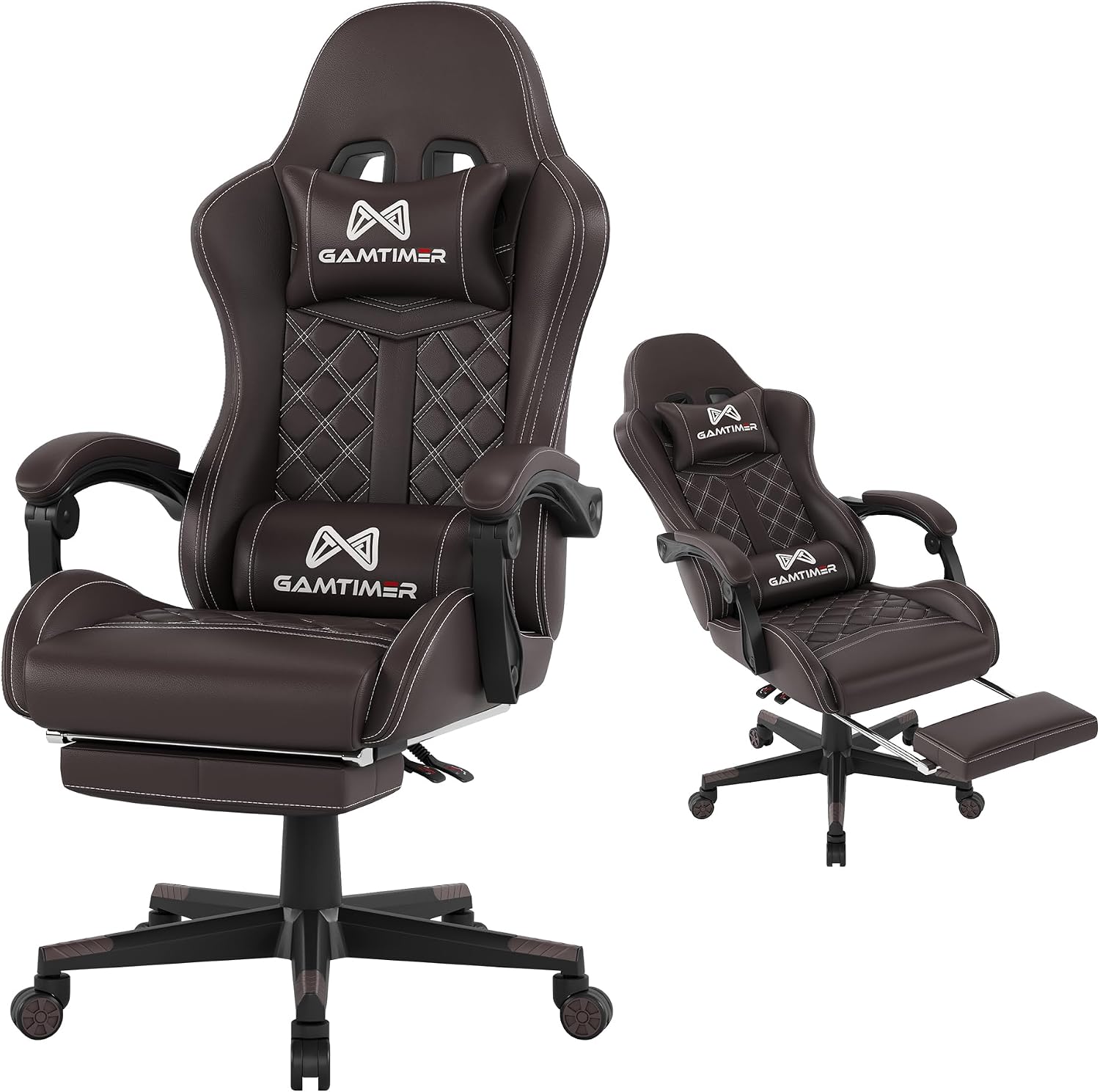 Gaming Chair, 400 LB Weight Capacity,with Pocket Spring Cushion - Image 3
