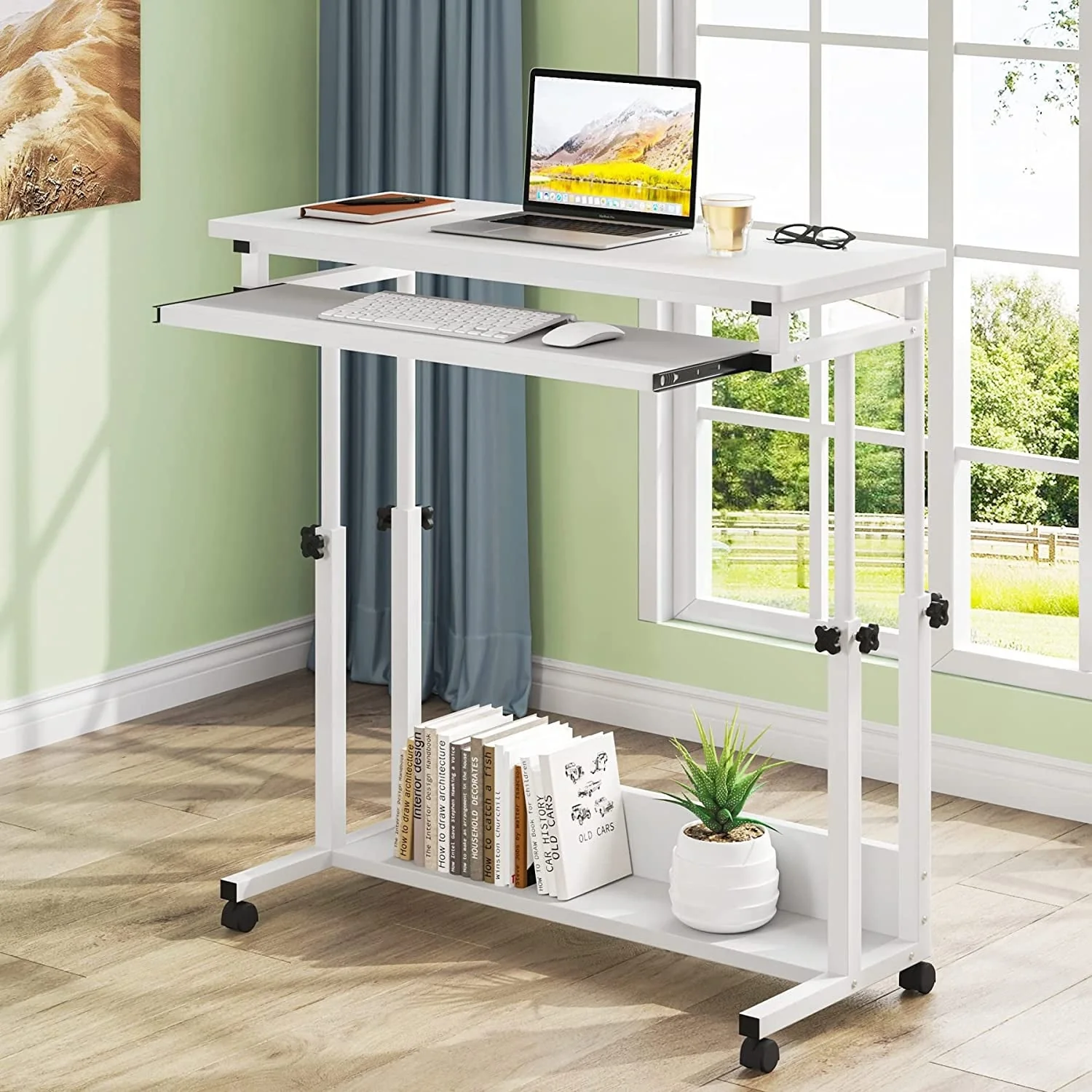 Height Adjustable Laptop Desk, Portable Sofa and Bed Table for Work and Study - Image 7