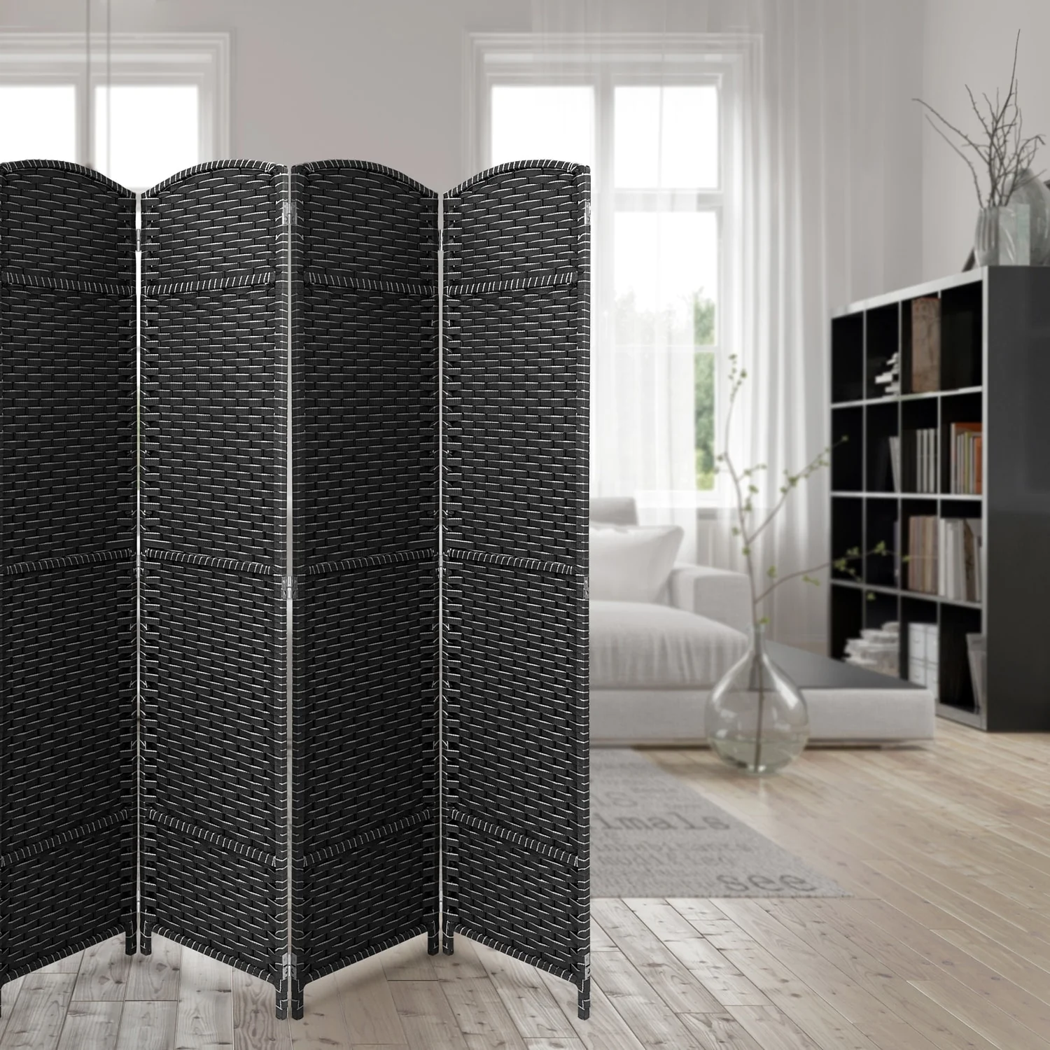 Tall Folding Room Divider Screen, Portable Privacy Partition Wall Panel for Bedroom, Living Room and Office - Image 26