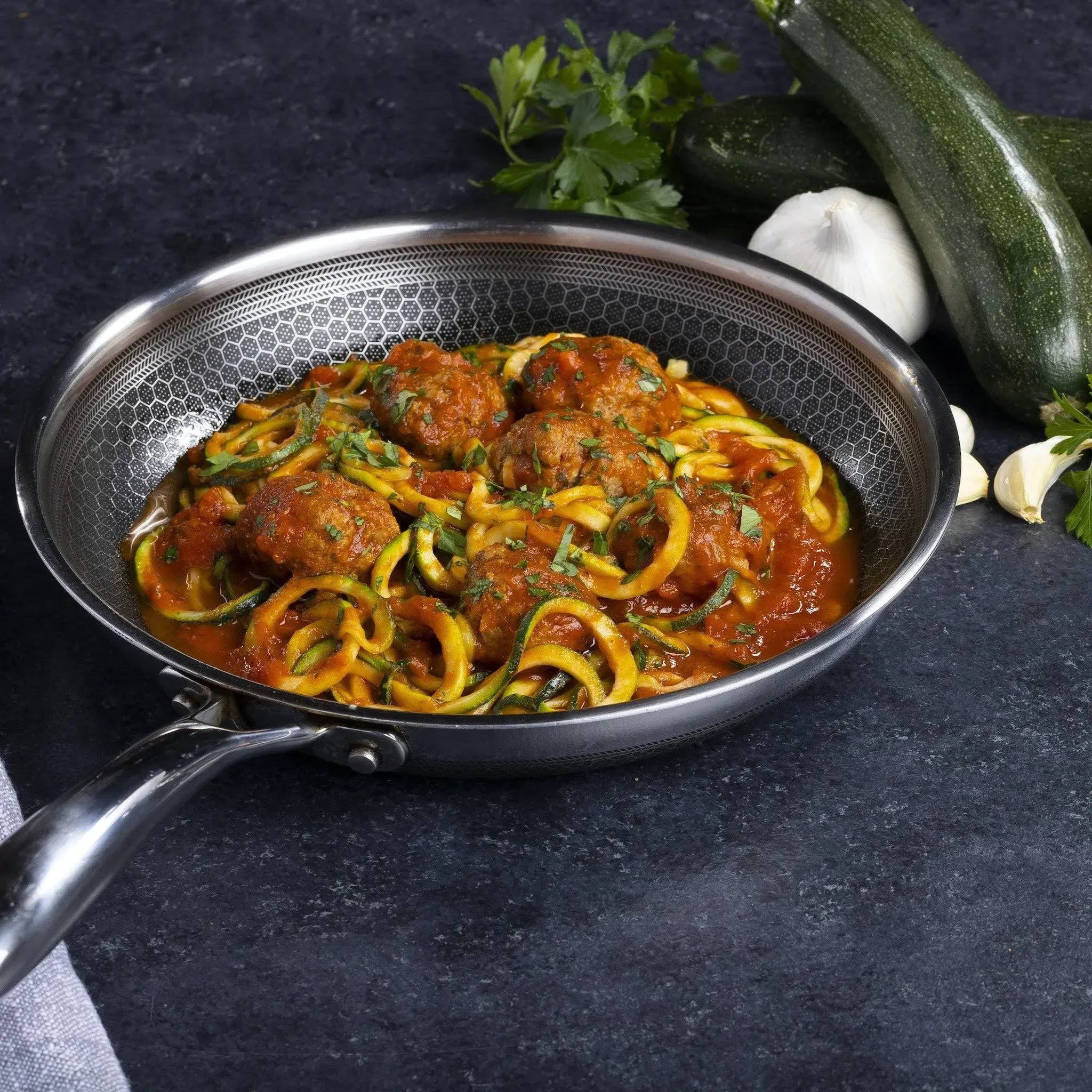 6-Piece Hybrid Stainless Steel Cookware Pan Set with Glass Lids - Image 10