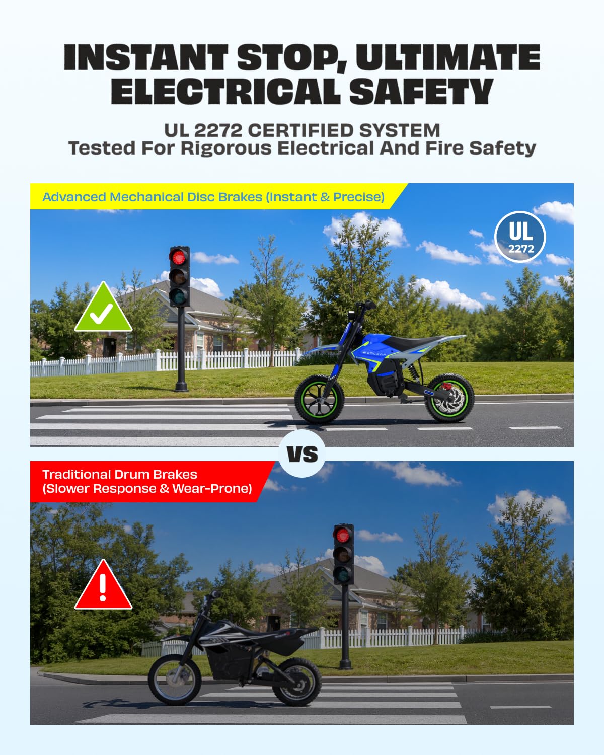 K2 Kids Electric Dirt Bike, 36V 7.8Ah, 750W Peak, 19.8 MPH, Ages 4+ - Image 6