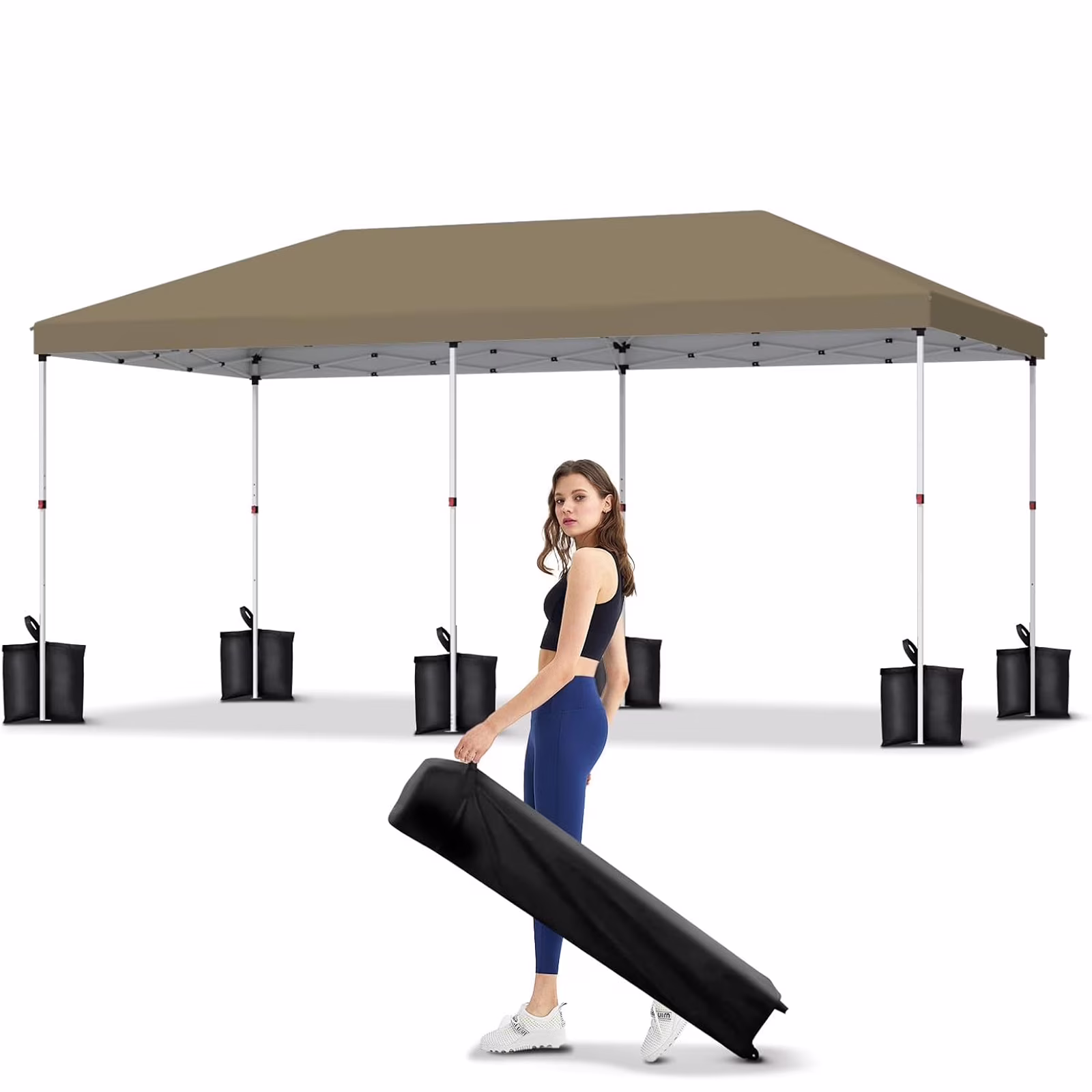 10' x 20' Pop Up Canopy Tent for Outdoor, Portable Instant Commercial Canopy for Patio, Backyard, Garden, Lawn, Outdoor Activities - Image 7